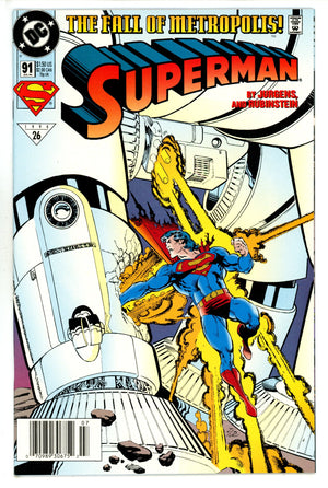 Superman Vol 2 91 Newsstand NM (1994)