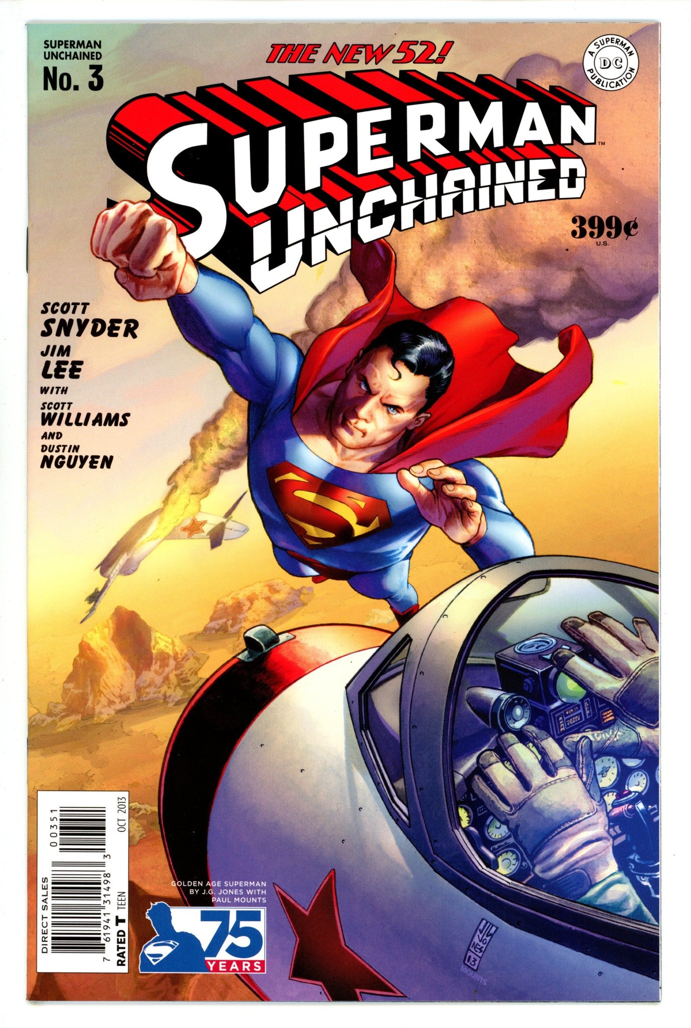 Superman Unchained 3 High Grade (2013) Jones Incentive Variant 