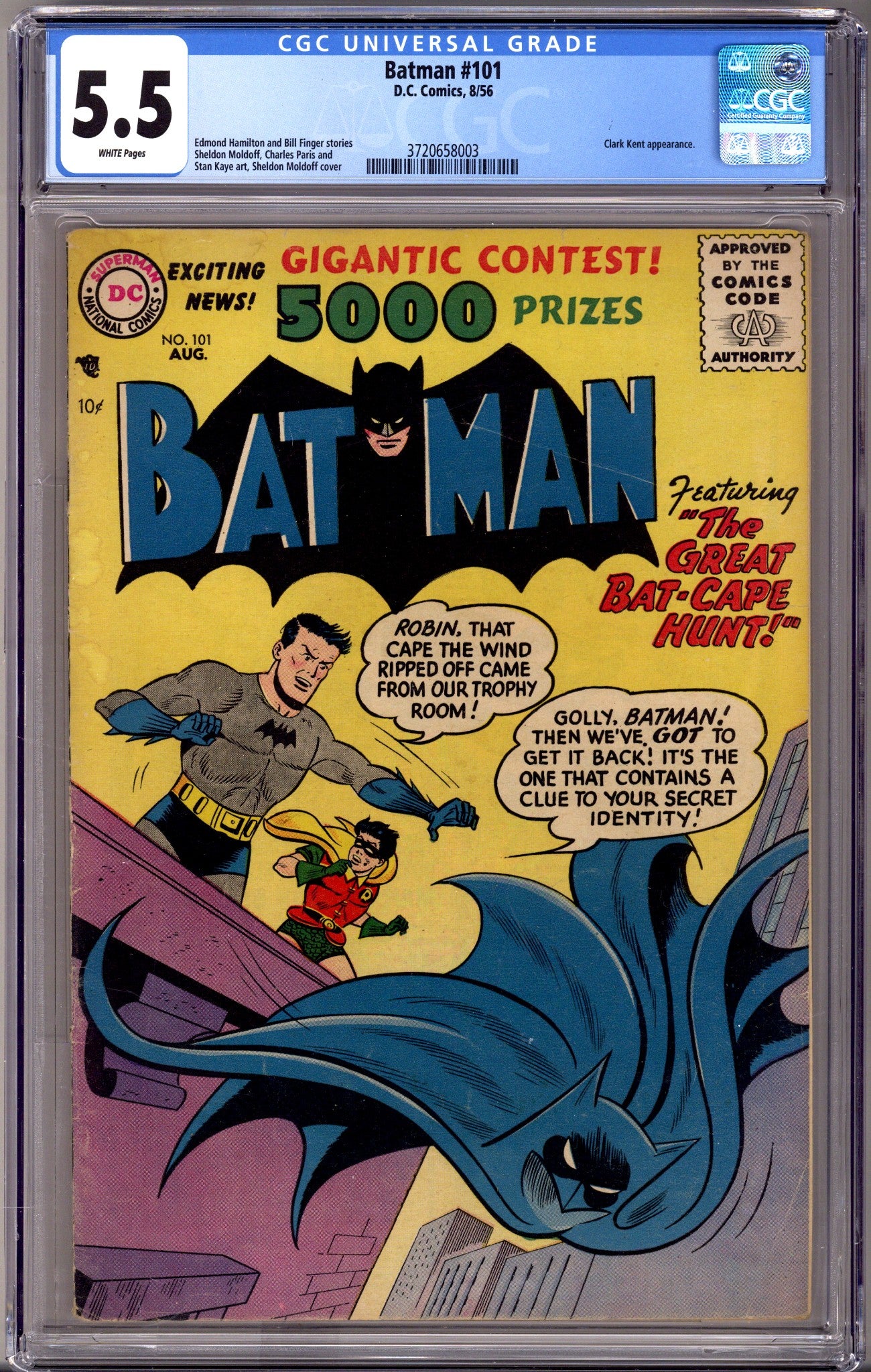 Batman Vol 1 101 CGC 5.5 (FN-) (1956) 