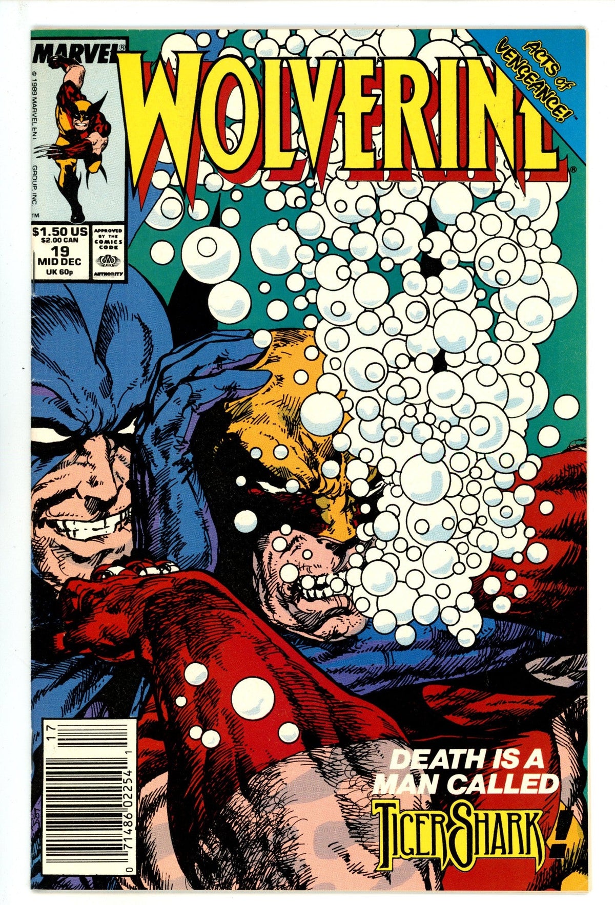 Wolverine Vol 2 19  Mid Grade   (1989)   Newsstand