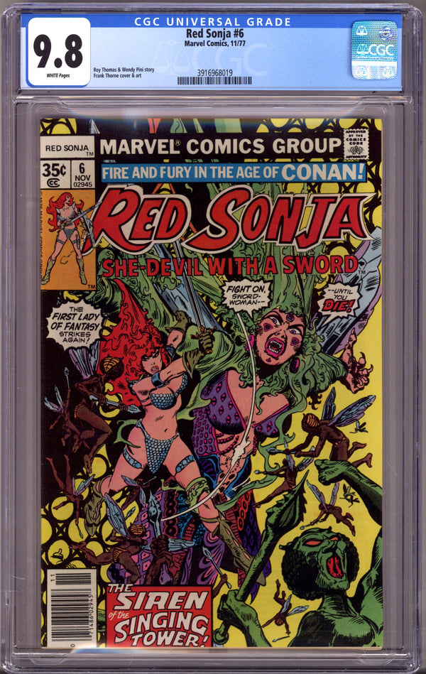 Red Sonja Vol 1 6 CGC 9.8 (NM/M) (1977)