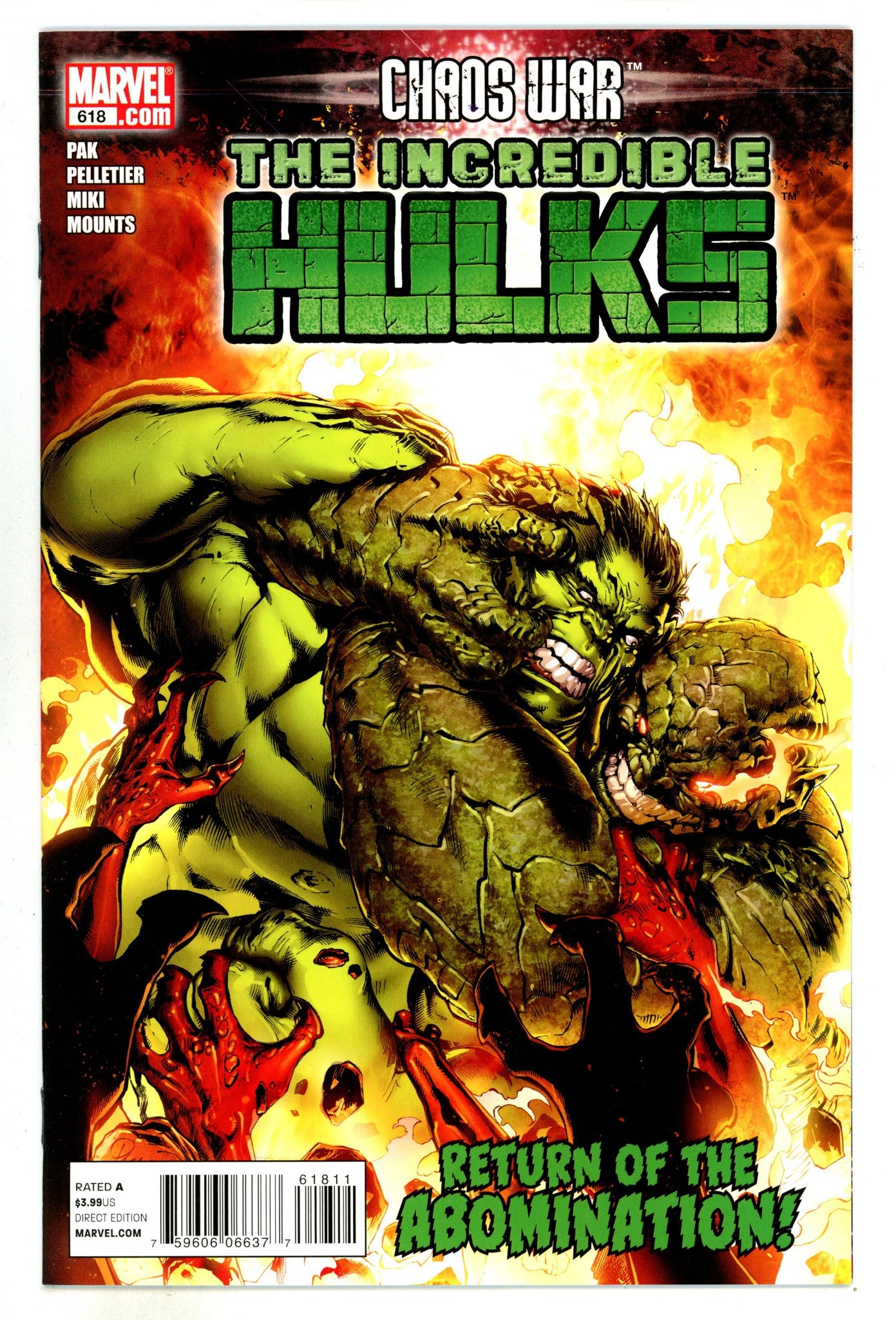 Incredible Hulks 618 High Grade (2011) 