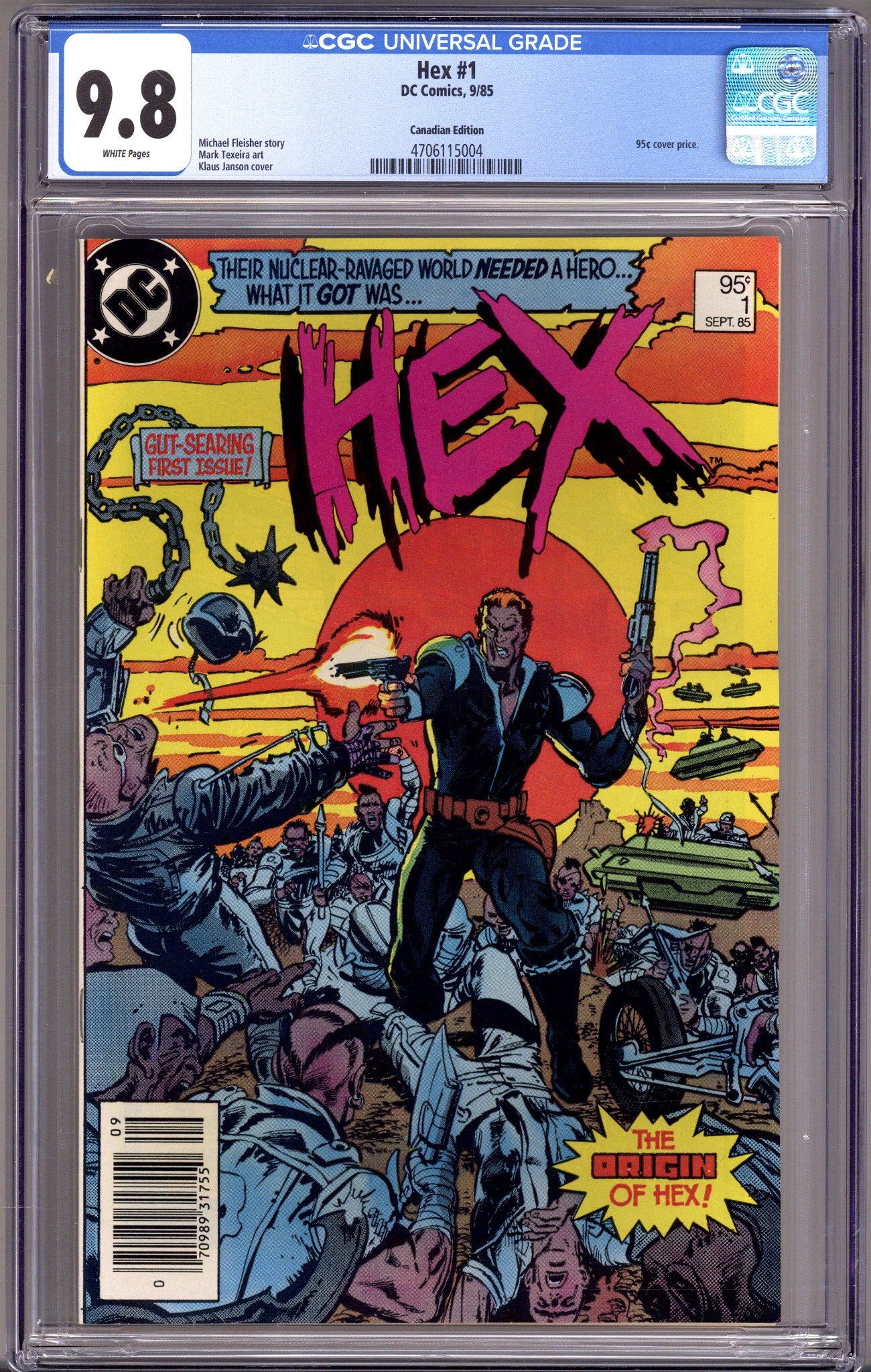 Hex 1 CGC 9.8 (NM/M) (1985) Canadian Price Variant 