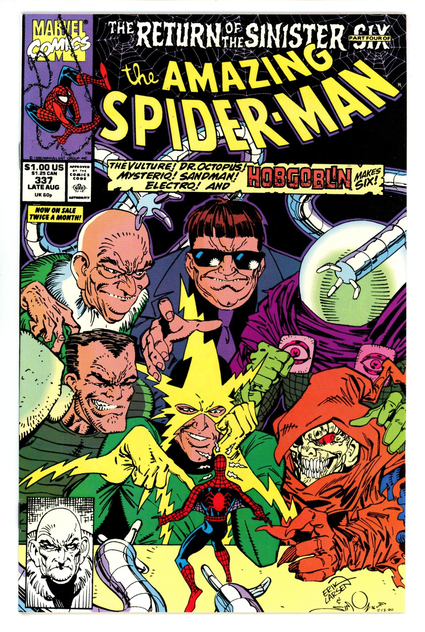 The Amazing Spider-Man Vol 1 337 VF+ (8.5) (1990) 