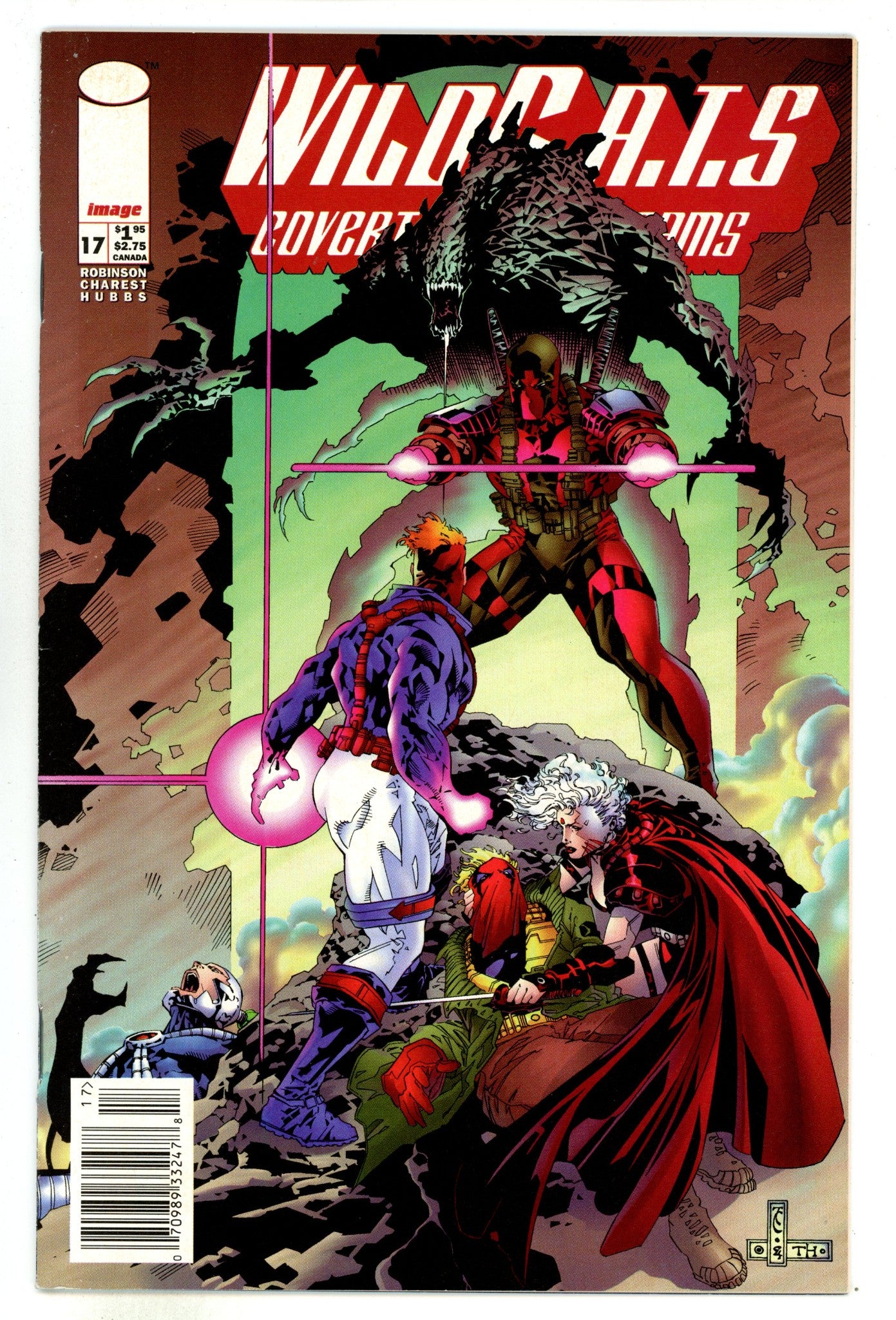 WildC.A.T.s: Covert Action Teams Vol 1 17 VF (8.0) (1995) Newsstand 