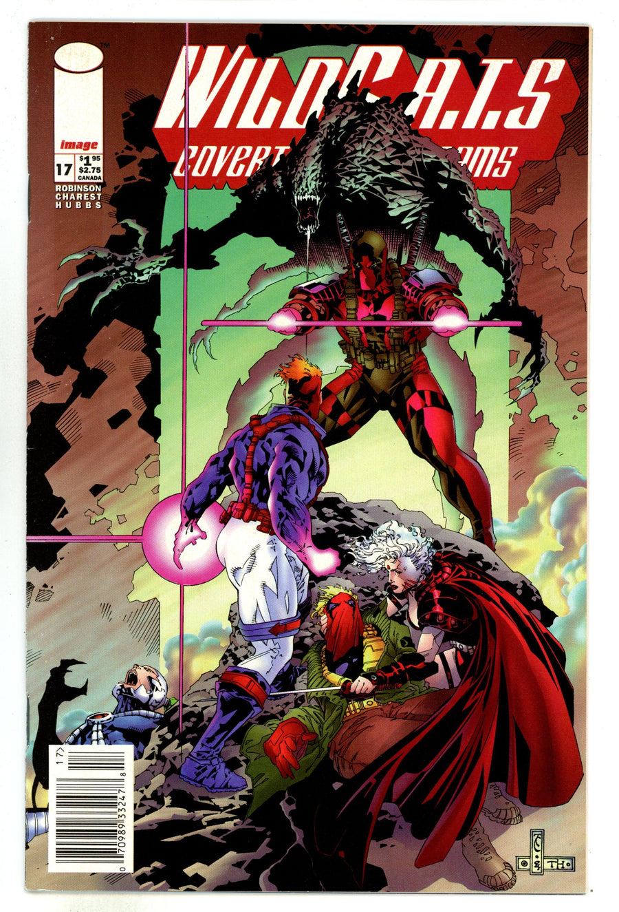 WildC.A.T.s: Covert Action Teams Vol 1 17 VF (8.0) (1995) Newsstand 