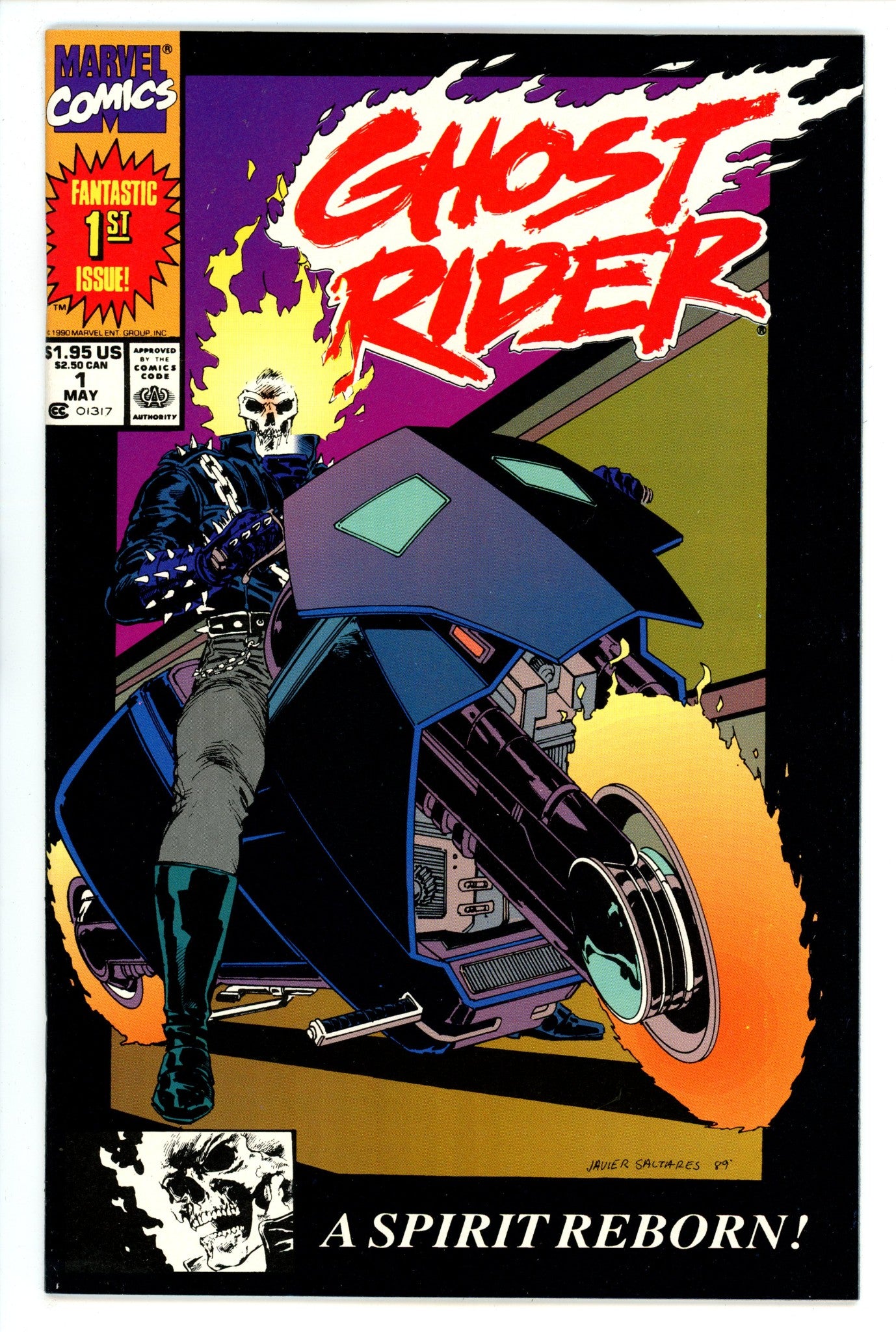 Ghost Rider Vol 2 1 VF/NM (9.0) (1990) 2nd Print 