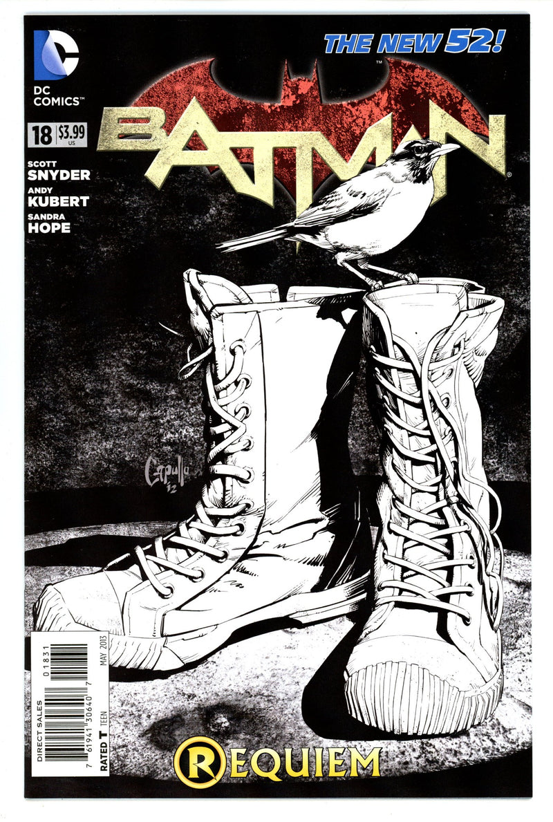 Batman Vol 2 18 VF/NM (9.0) (2013) Capullo B&W Incentive Variant 