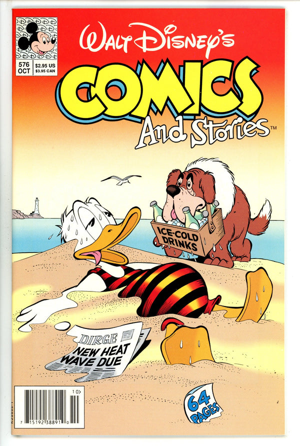 Walt Disney's Comics and Stories 576 Newsstand NM- (1992)