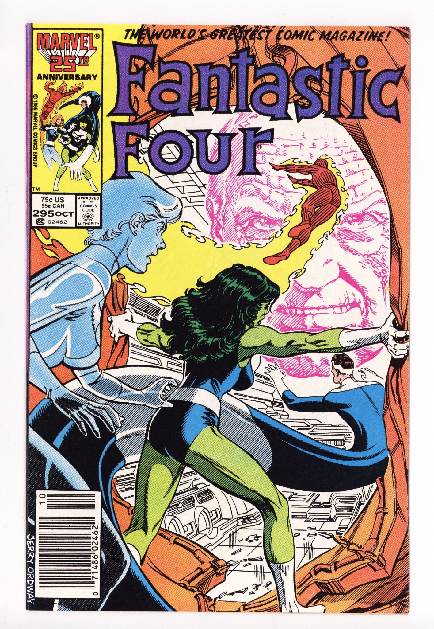 Fantastic Four Vol 1 295 High Grade (1986) Newsstand 