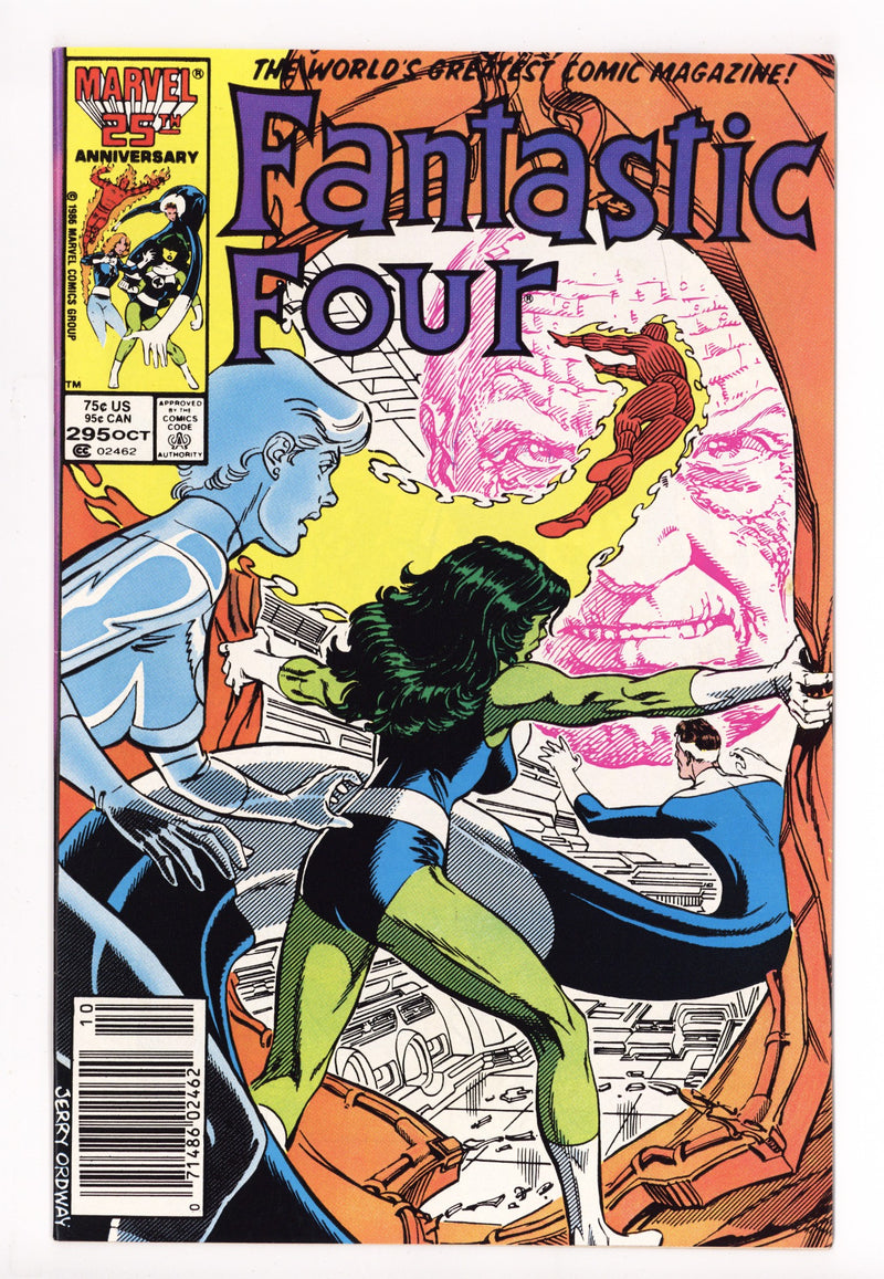 Fantastic Four Vol 1 295 High Grade (1986) Newsstand 