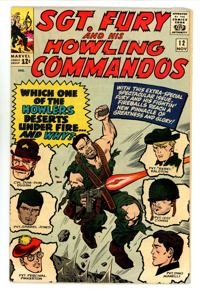 Sgt. Fury 12 VG/FN (5.0) (1964) 