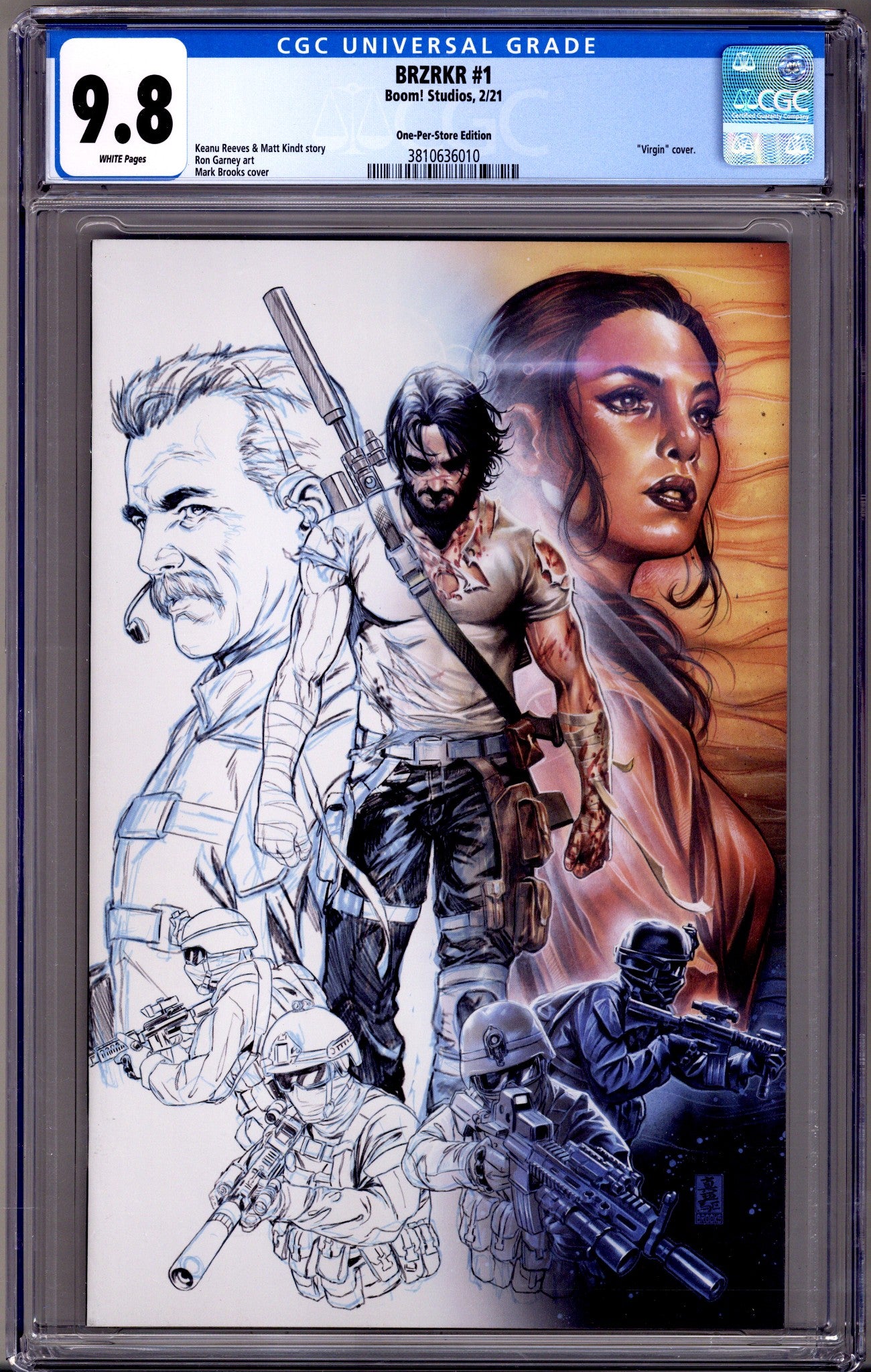 Brzrkr 1 CGC 9.8 (NM/M) (2021) Brooks Virgin One Per Store Variant 