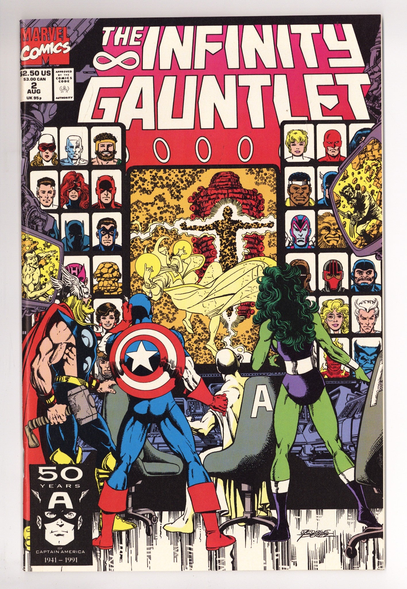 The Infinity Gauntlet Vol 1 2 NM- (9.2) (1991) 
