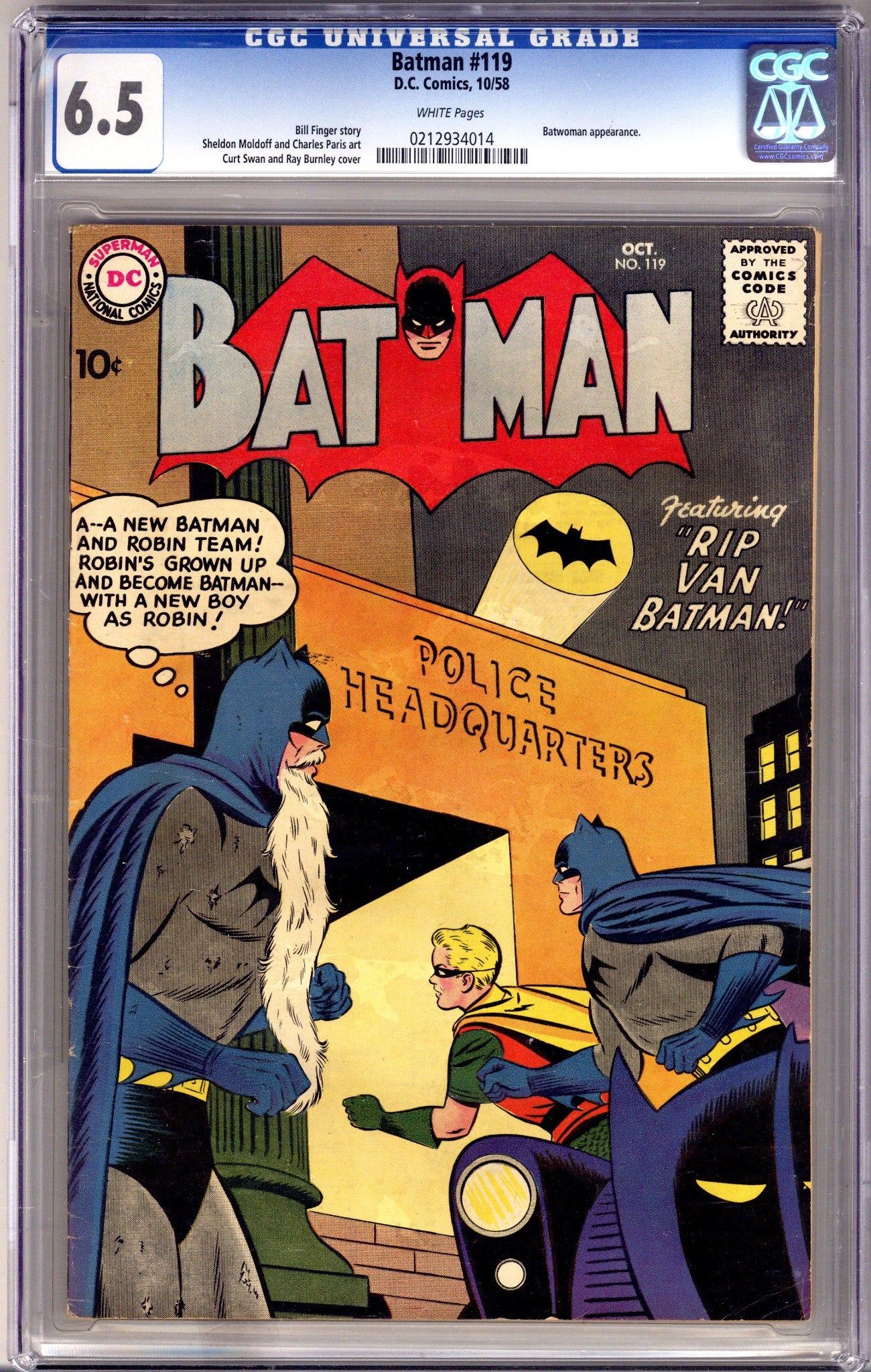 Batman Vol 1 119 CGC 6.5 (FN+) (1958) 