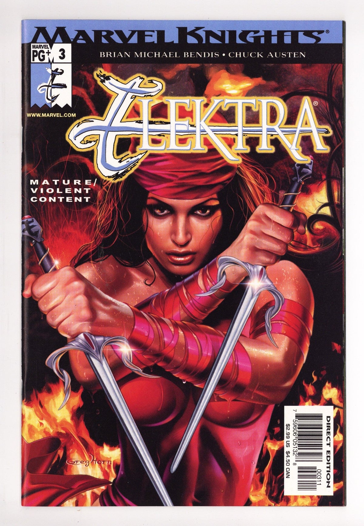 Elektra Vol 2 3  High Grade   (2001) Corrected
