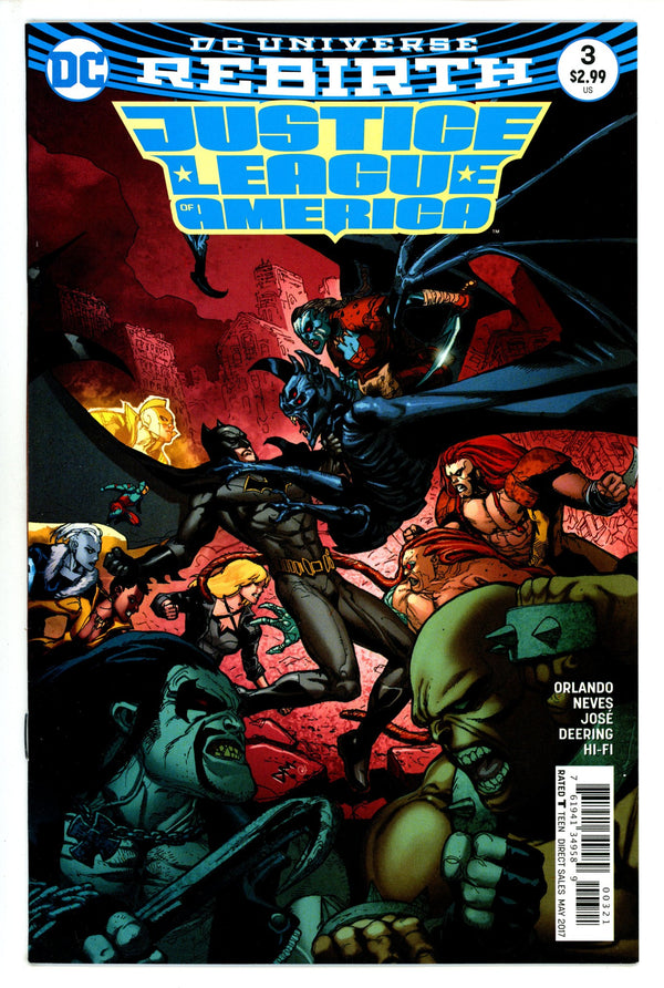 Justice League of America Vol 5 3 Mahnke Variant (2017)