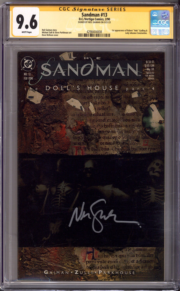 Sandman Vol 2 13 CGC 9.6 (NM+) (1990) Signed x1 Cover Neil Gaiman