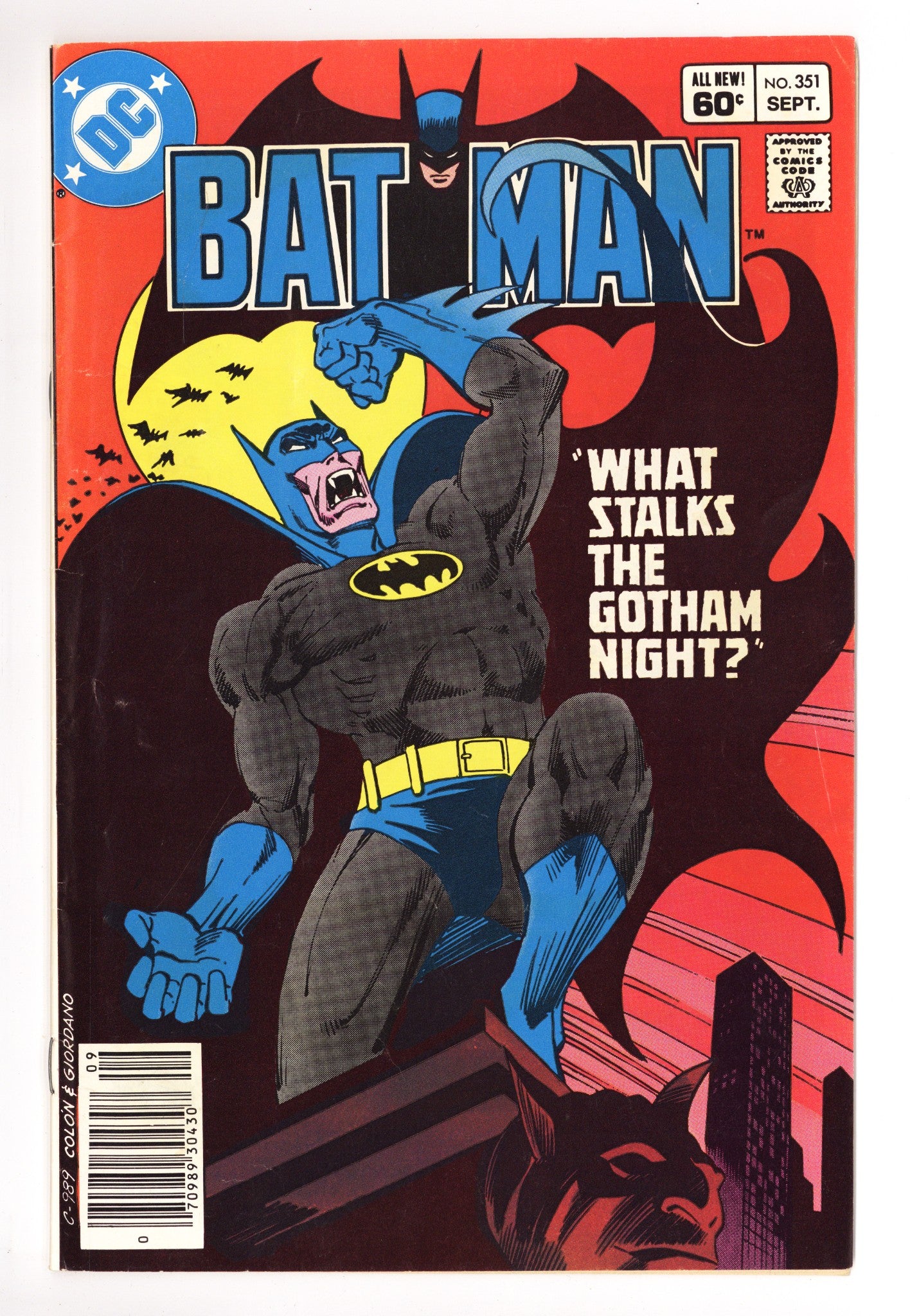 Batman Vol 1 351 Low Grade (1982) Newsstand 