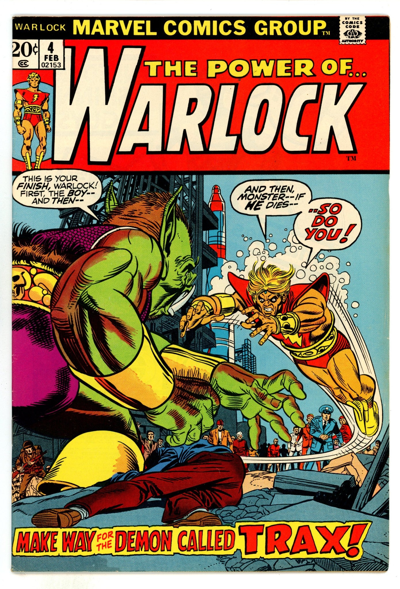 Warlock Vol 1 4 VF- (7.5) (1973) 