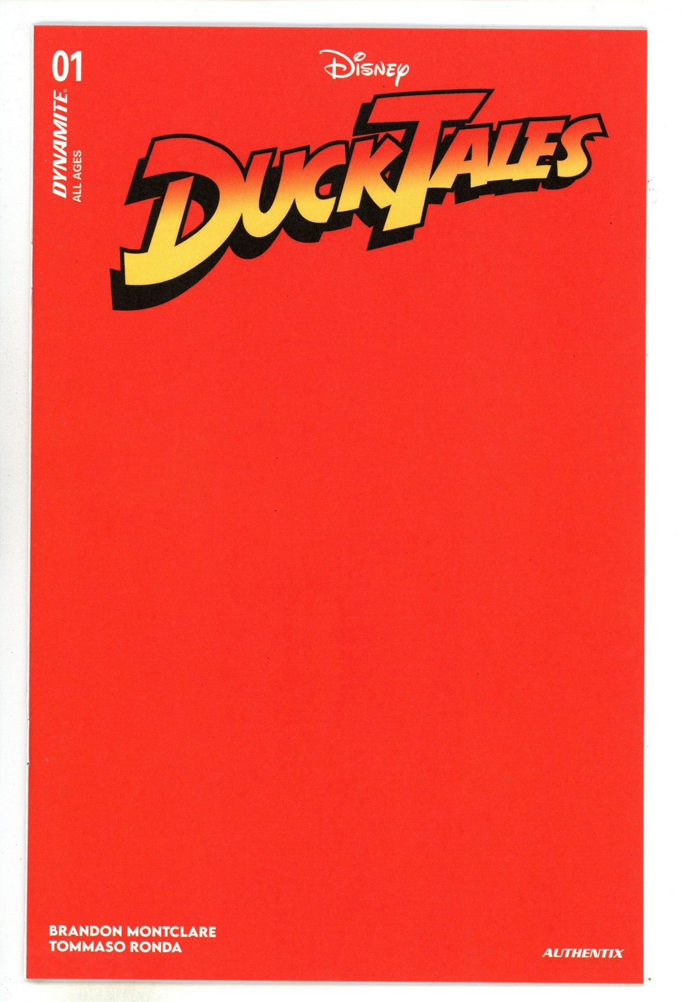 Ducktales 1 Orange Blank Variant (2024)