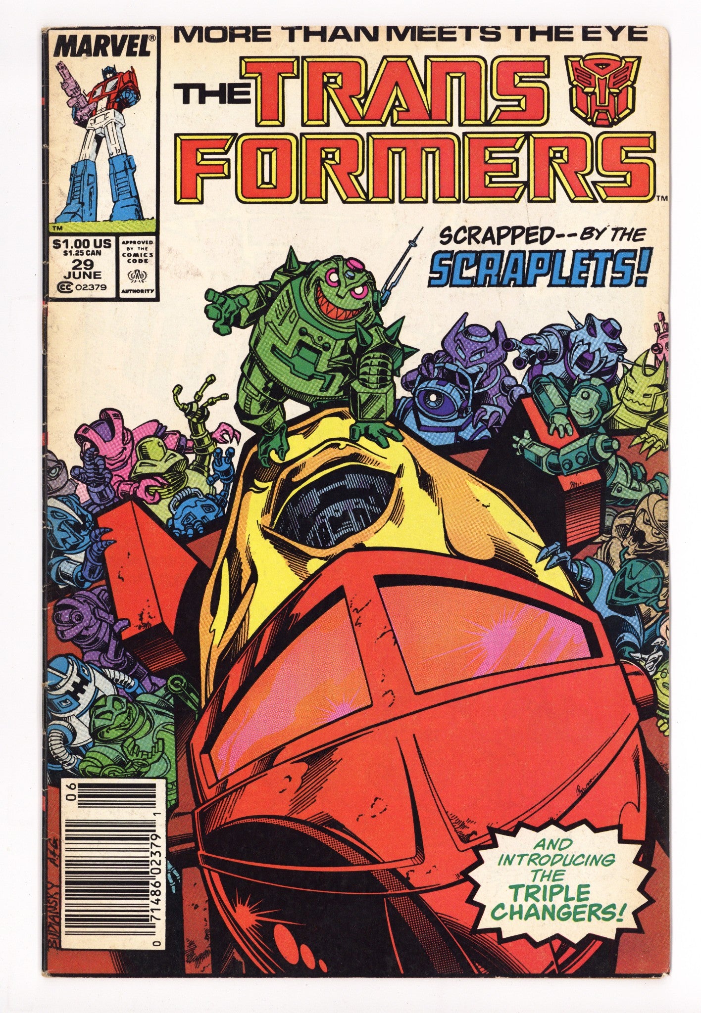 The Transformers 29 Low Grade (1987) Newsstand 