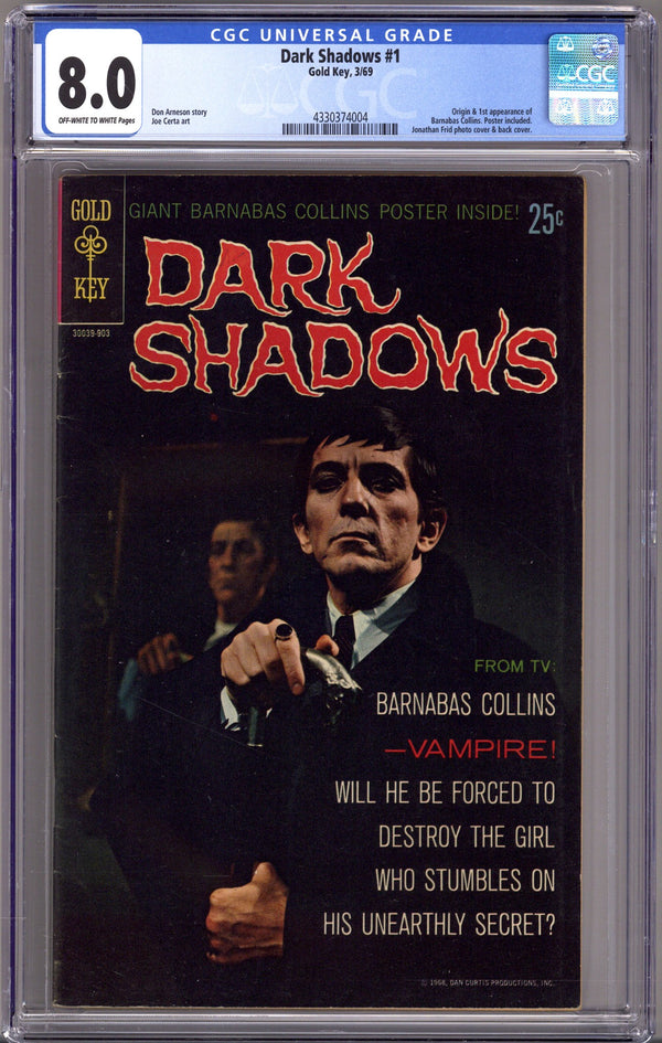Dark Shadows 1 CGC 8.0 (VF) (1969)