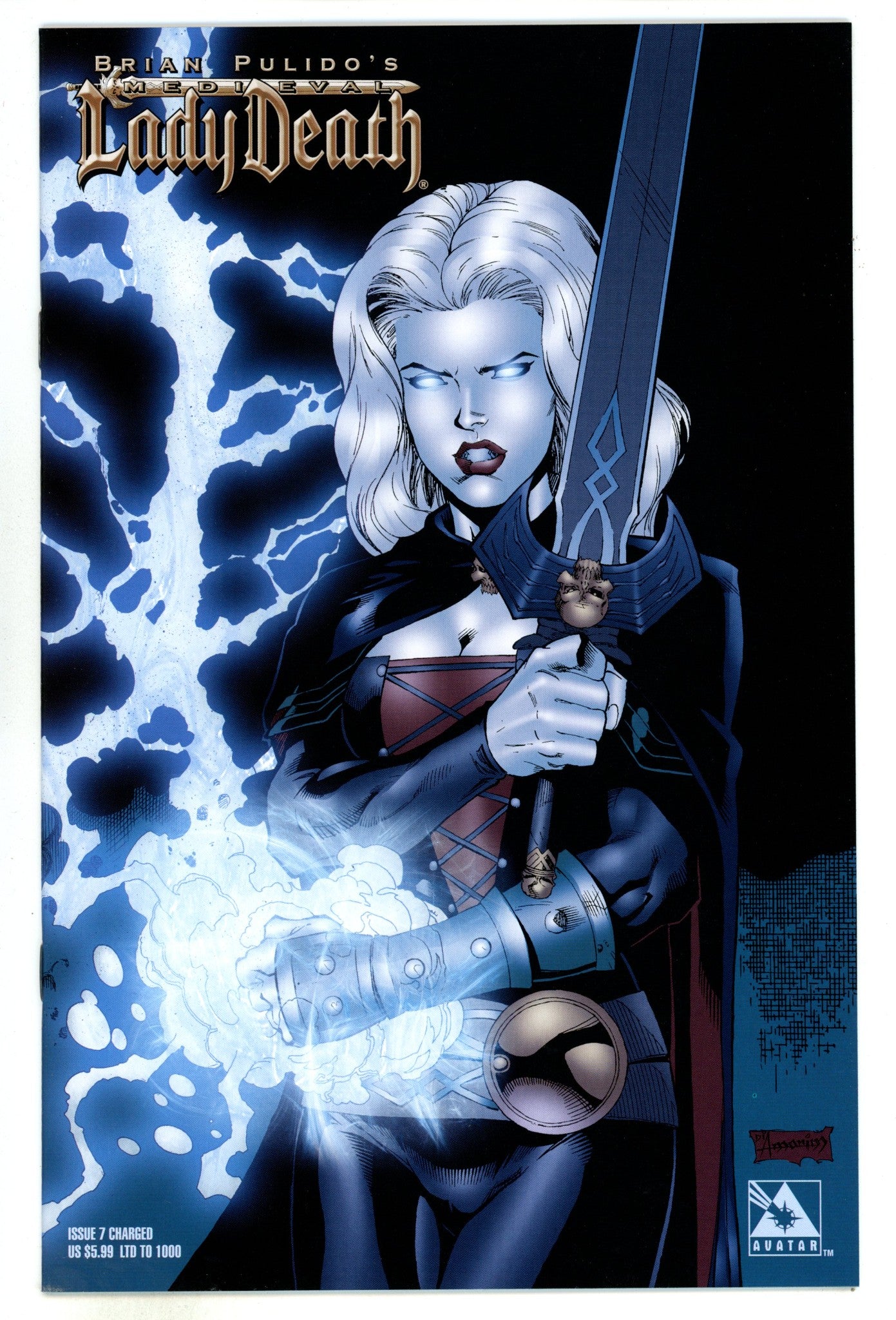 Brian Pulido's Medieval Lady Death 7 High Grade (2005) Amorim Variant 