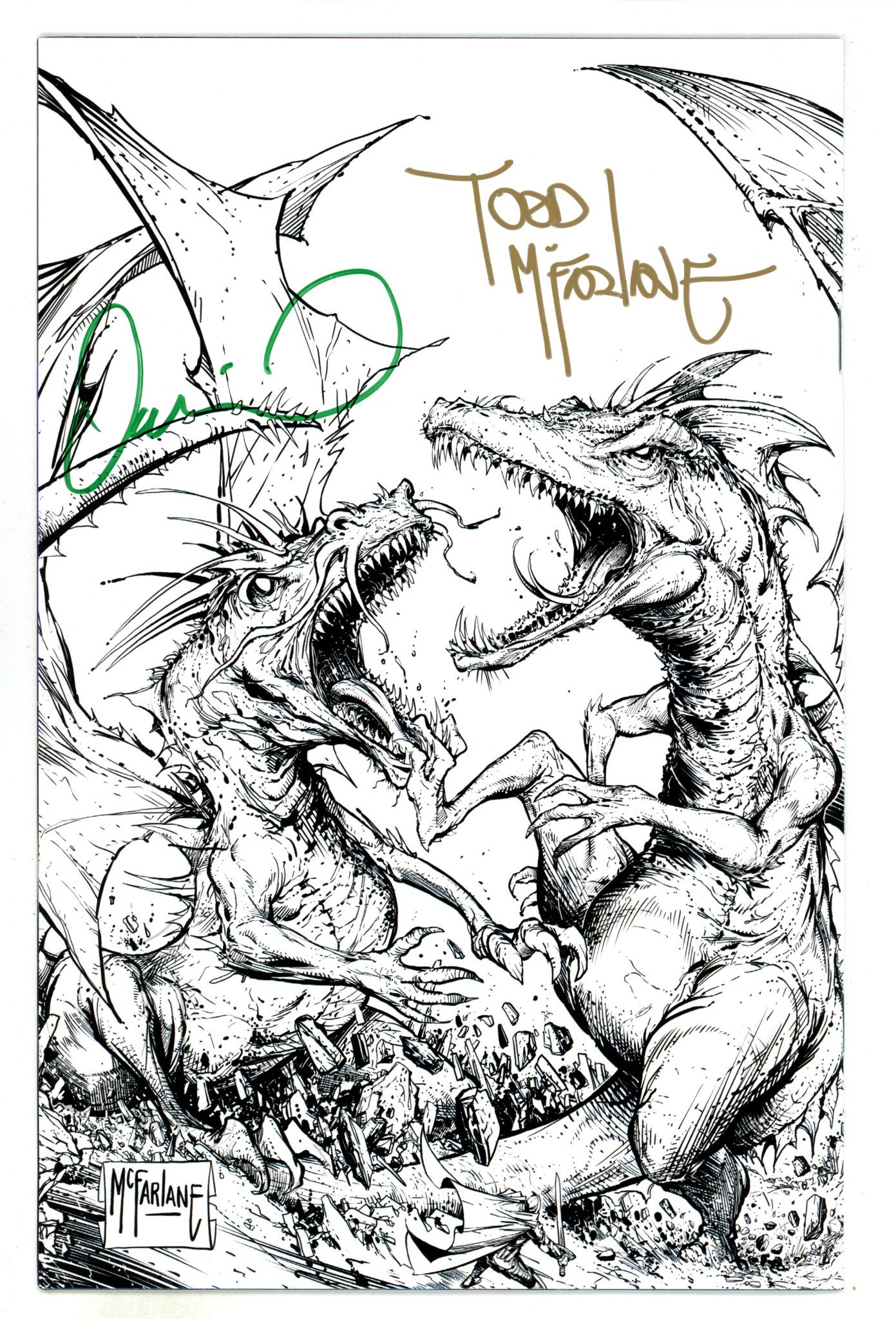 Knights Vs Samurai  1 Mcfarlane  B&W Virgin Incentive Variant VF/NM  (2024)