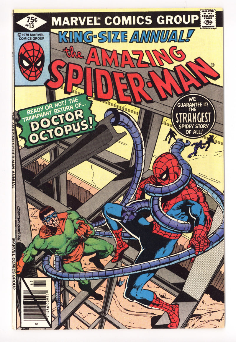 The Amazing Spider-Man Annual Vol 1 13 VF (8.0) (1979) Signed x1 1st Page Terry Austin 