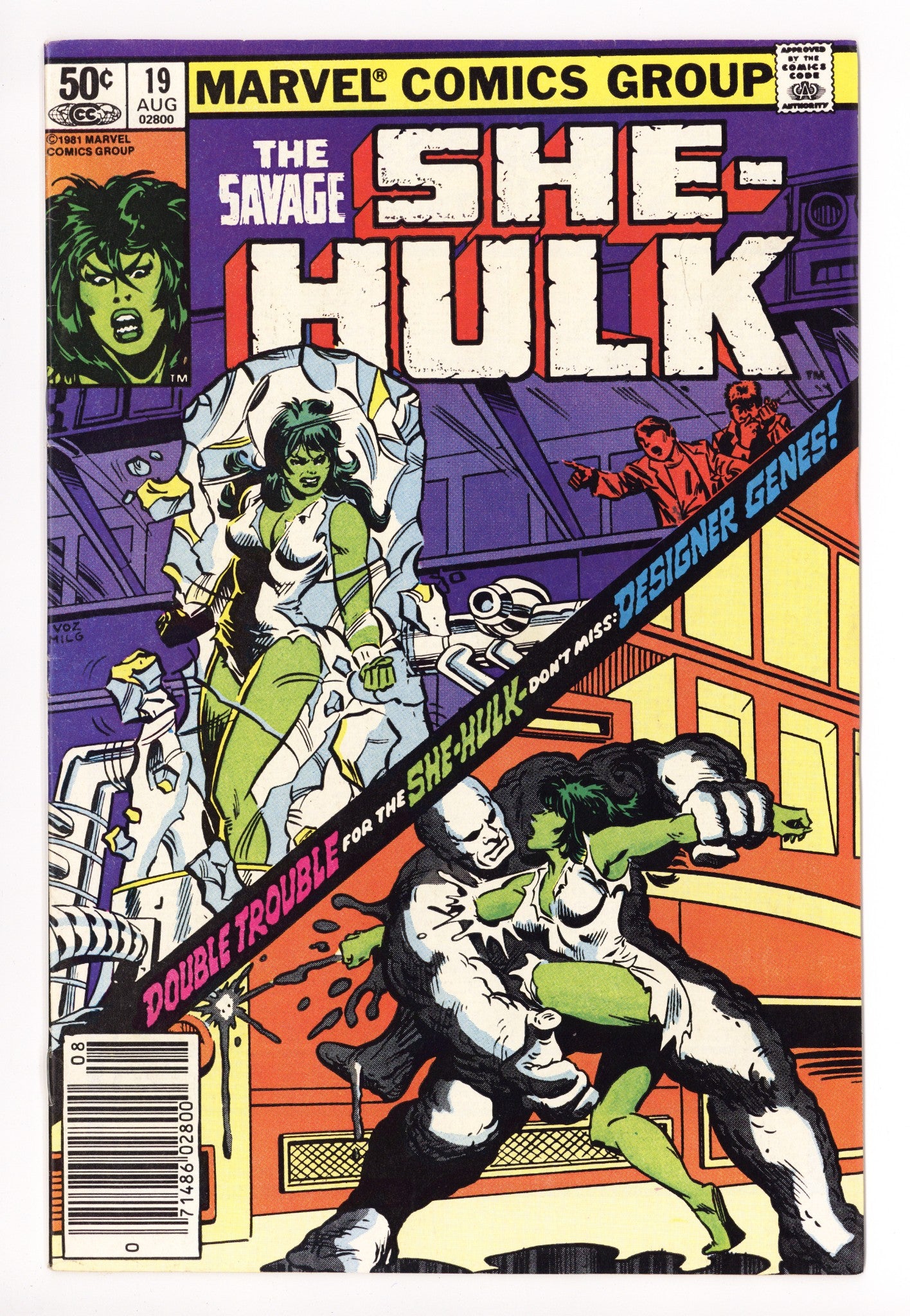 The Savage She-Hulk 19 VF- (7.5) (1981) Newsstand 