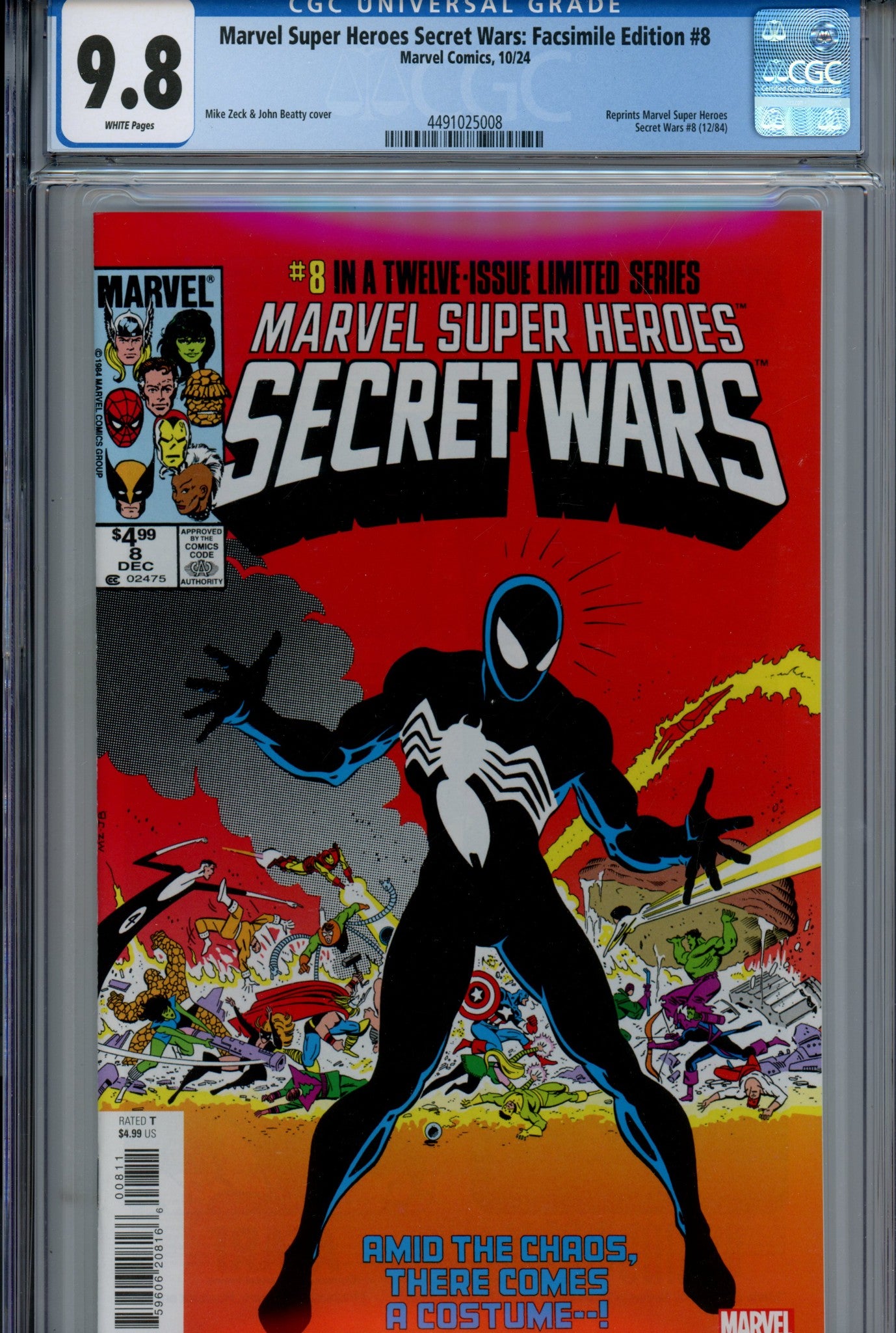 Marvel Super Heroes Secret Wars: Facsimile Edition 8 CGC 9.8 (NM/M) (2024) 