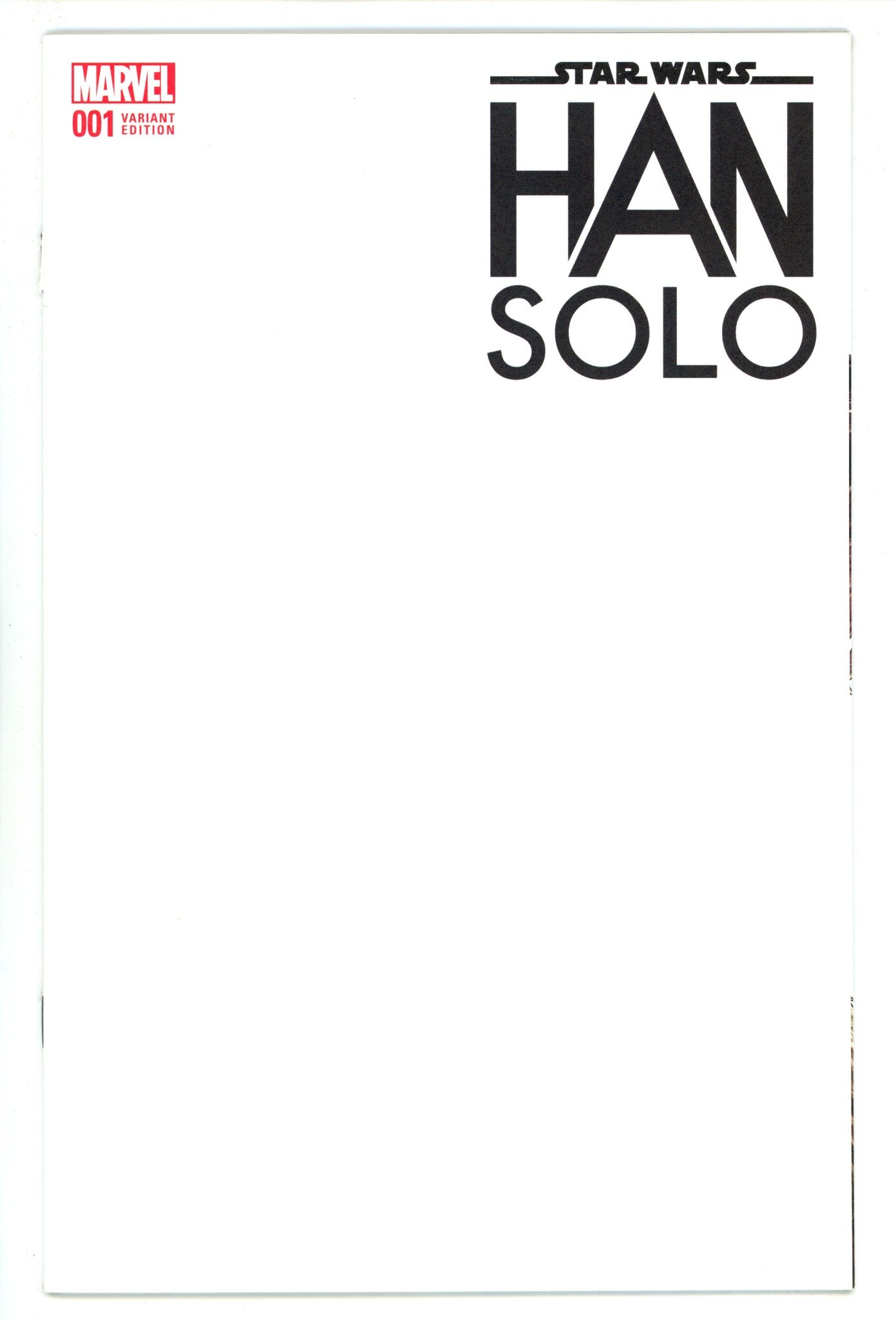 Han Solo 1 NM- (9.2) (2016) Blank Variant 