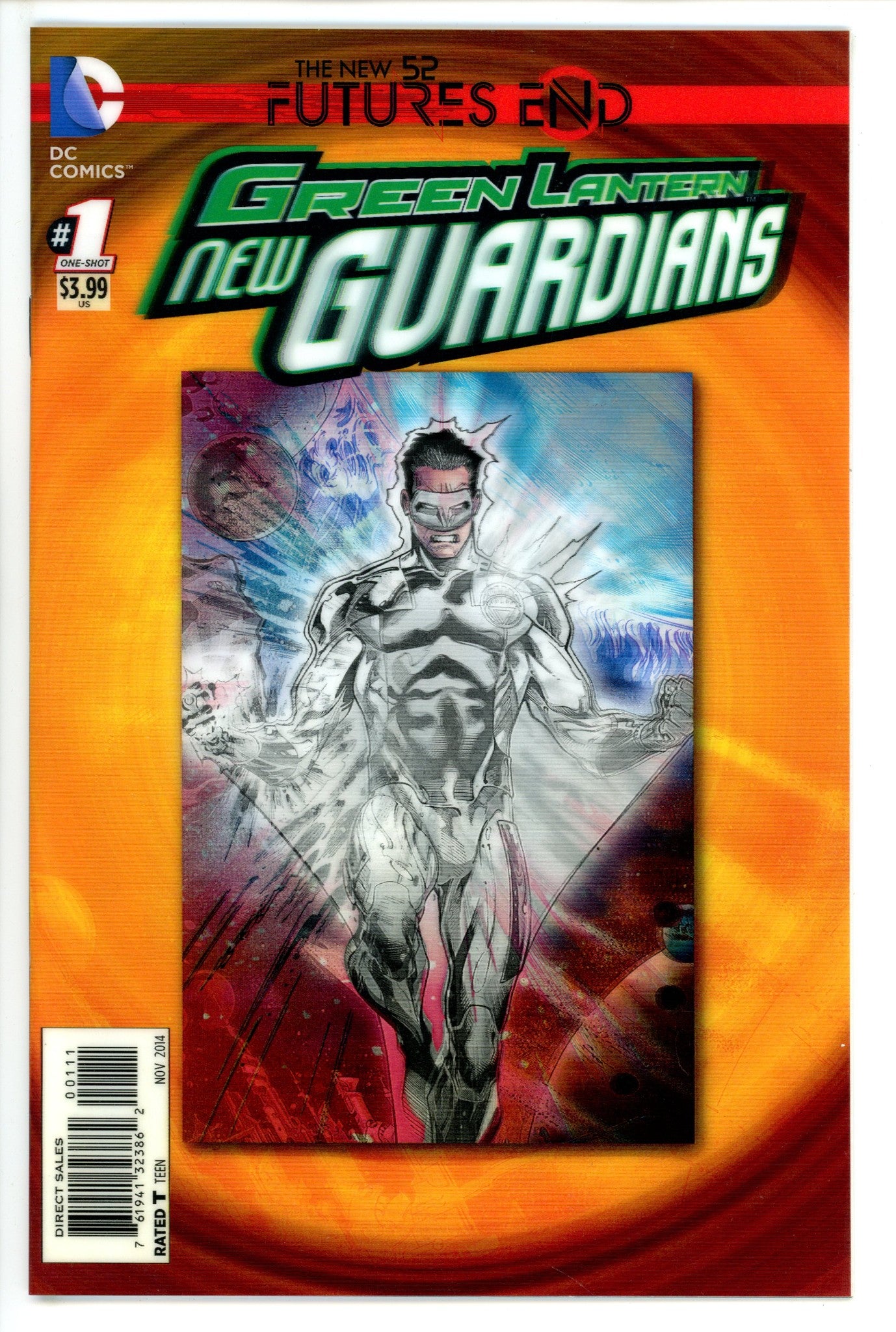 Green Lantern: New Guardians: Futures End 1 3-D Motion Cover (2014)