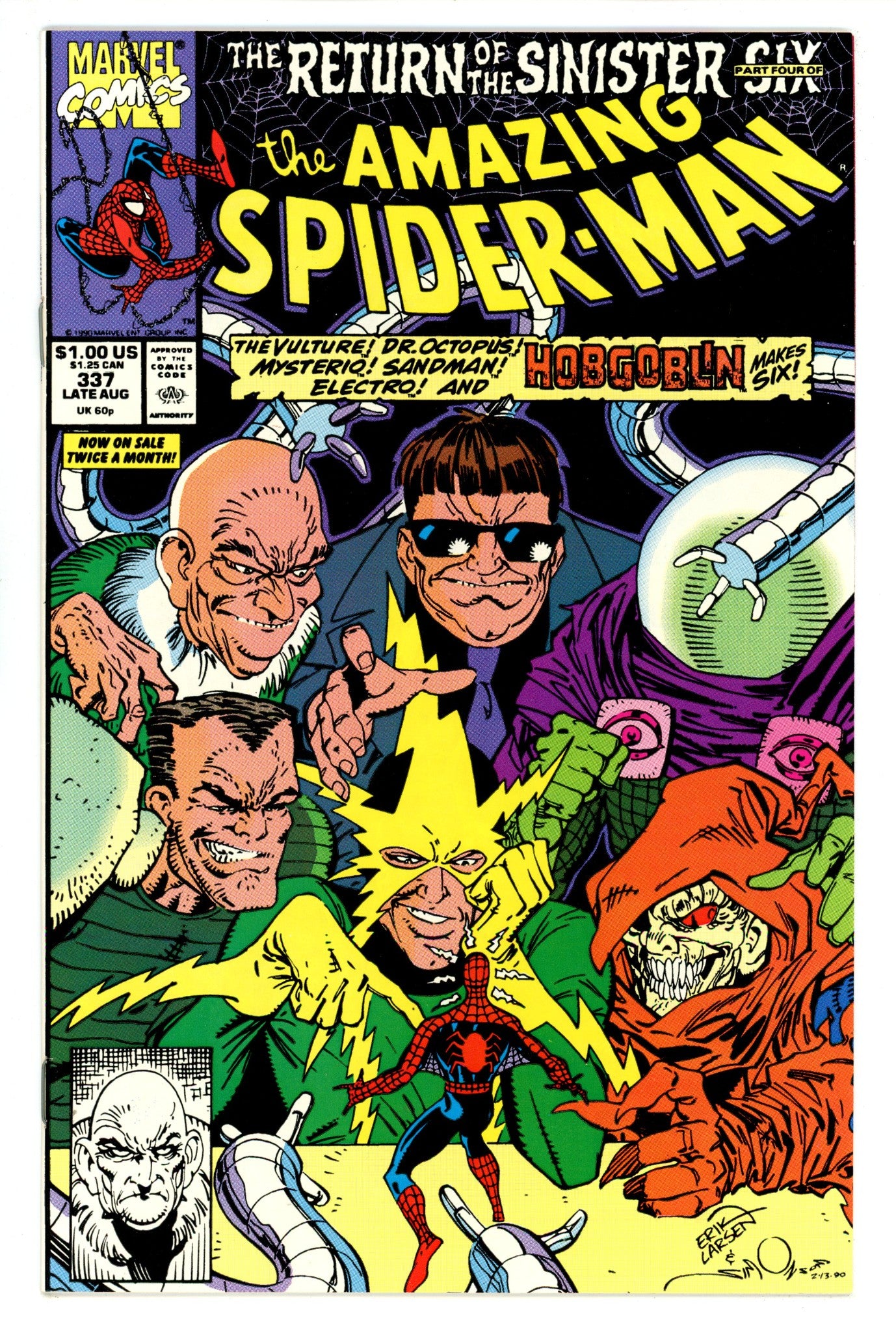The Amazing Spider-Man Vol 1 337 VF/NM (9.0) (1990) 