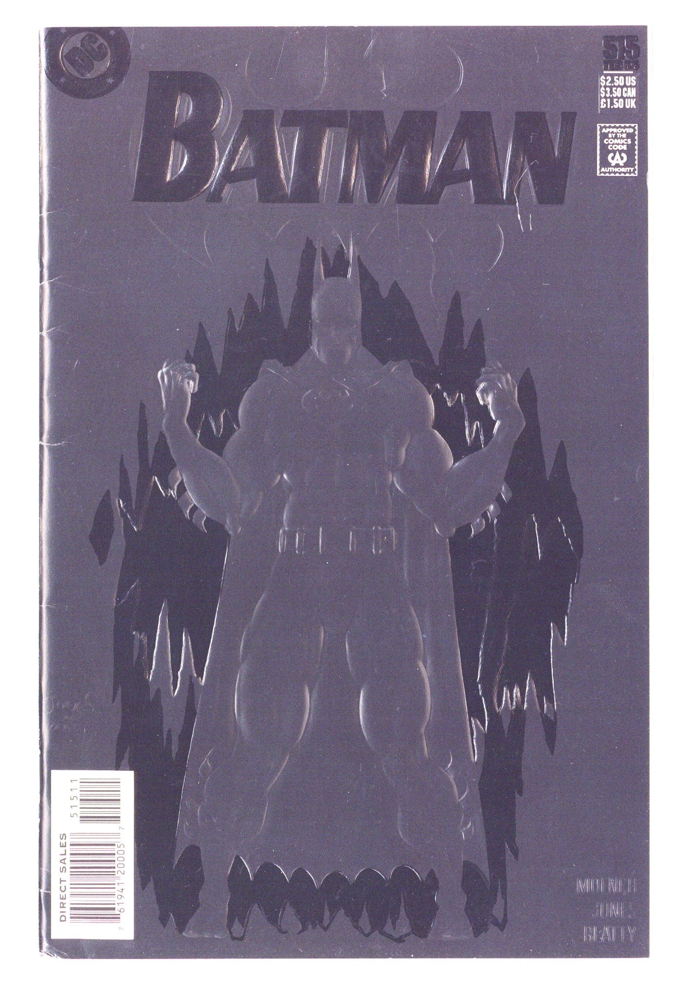 Batman Vol 1 451 Mid Grade (1990) Black Variant 