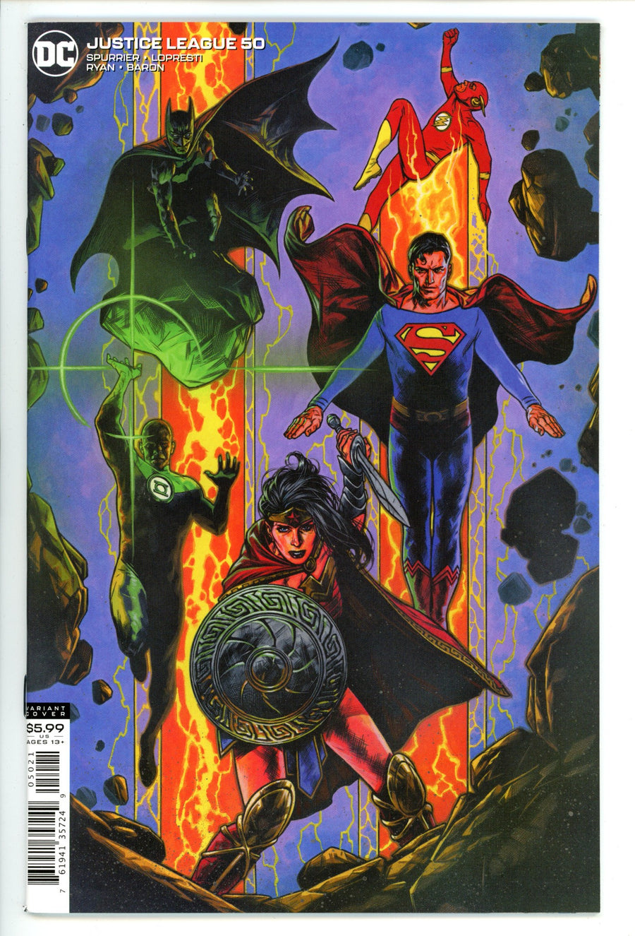 Justice League Vol 3 50 High Grade (2020) Charest Variant 