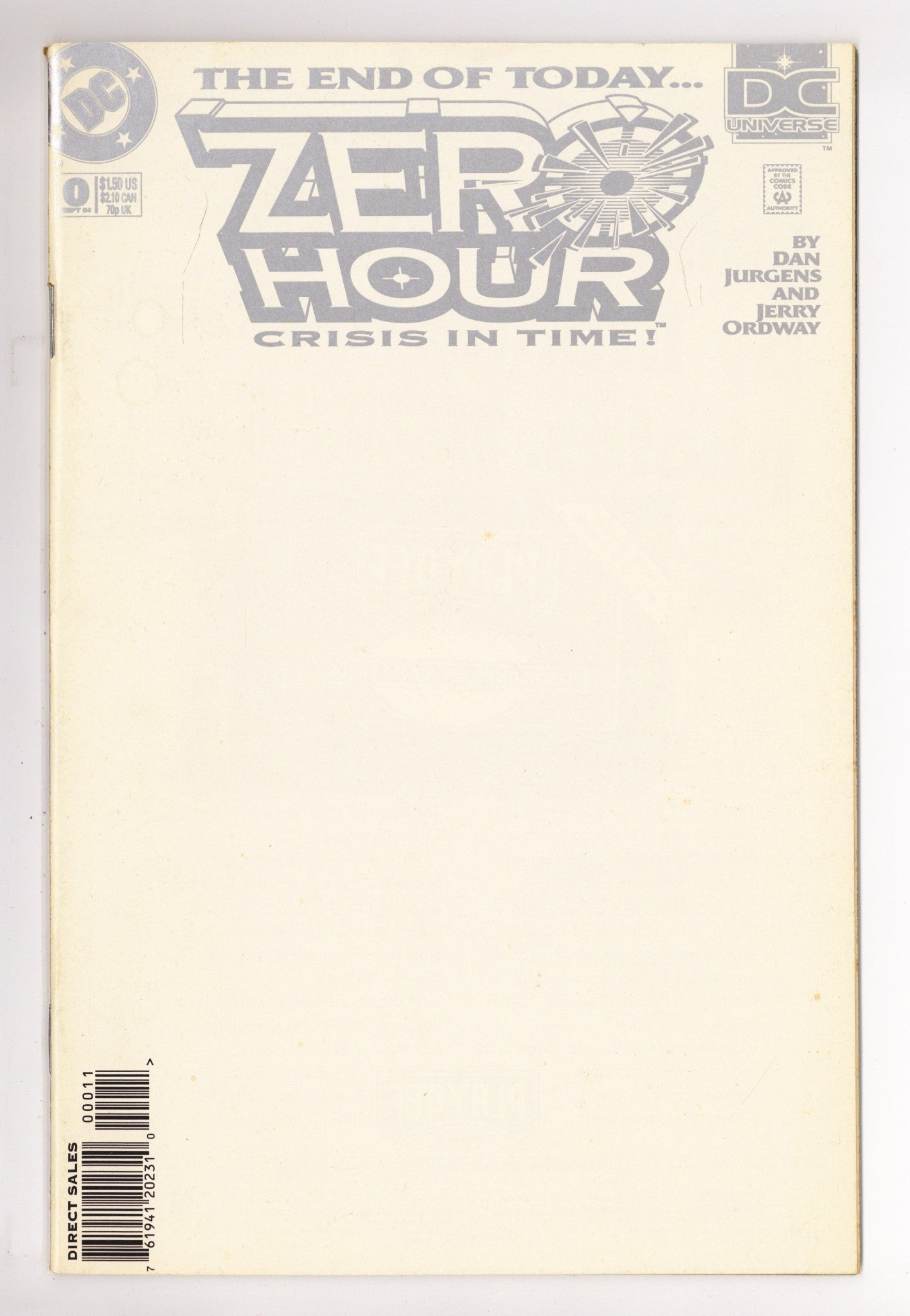 Zero Hour: Crisis in Time 0 Low Grade (1994) 