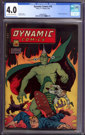 Dynamic Comics 18 CGC 4.0 (VG) (1946)