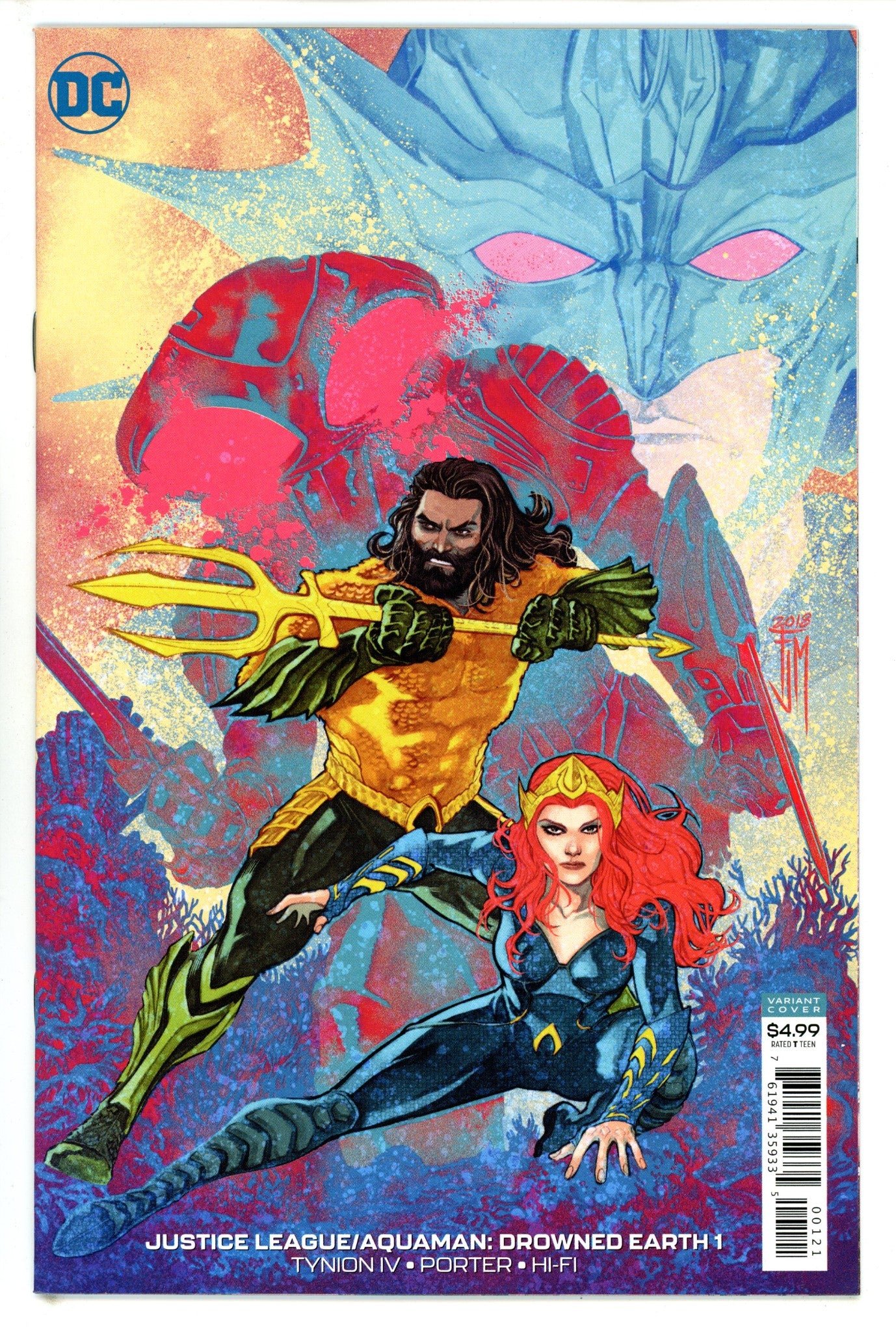 Justice League / Aquaman: Drowned Earth 1 Manapul Variant (2018)