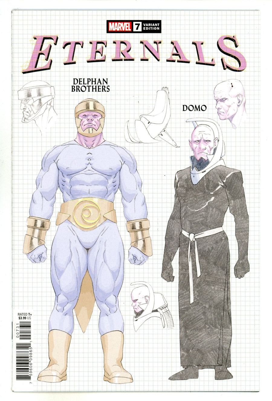Eternals Vol 5 7 High Grade (2022) Ribic Design Incentive Variant 