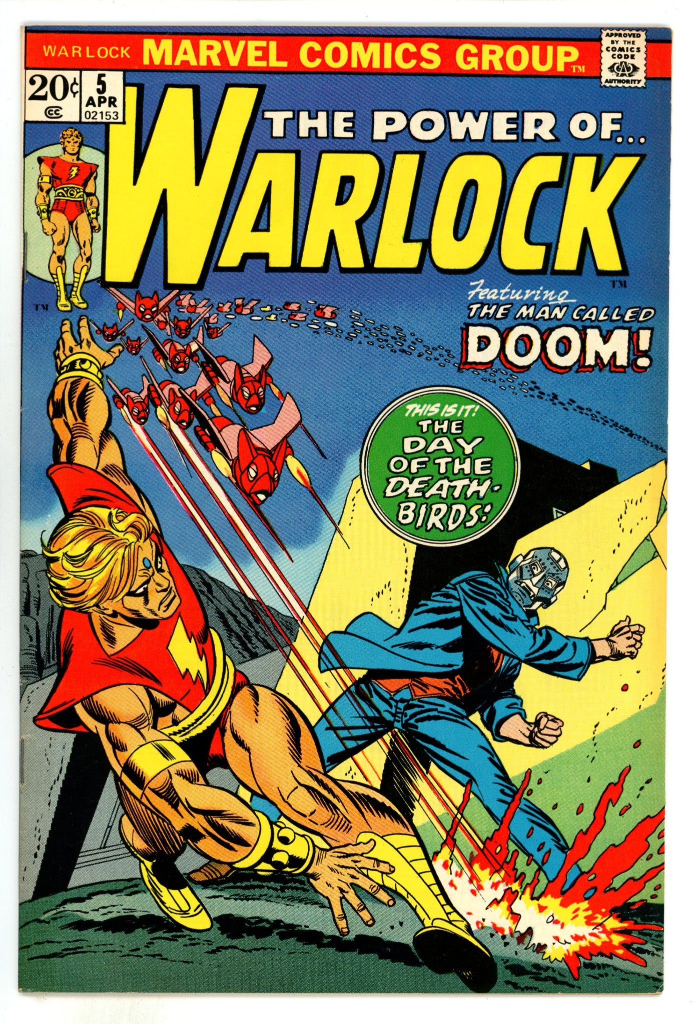 Warlock Vol 1 5 VF (8.0) (1973) 