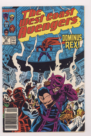 West Coast Avengers Vol 2 24  Mid Grade   (1987)   Newsstand