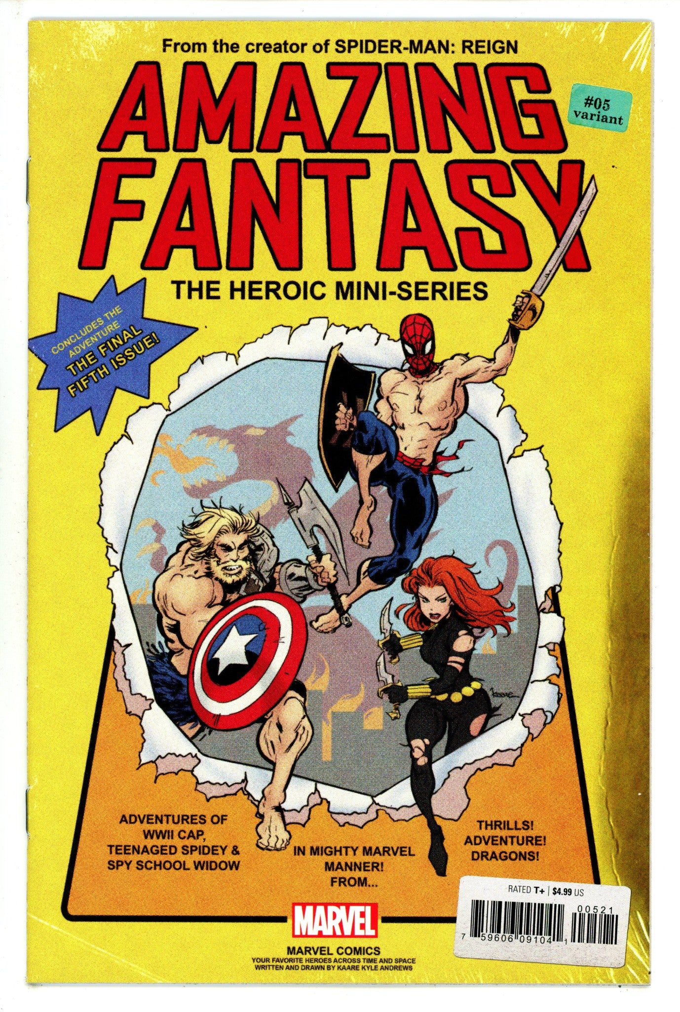 Amazing Fantasy Vol 3 5 High Grade (2022) Andrews Variant 