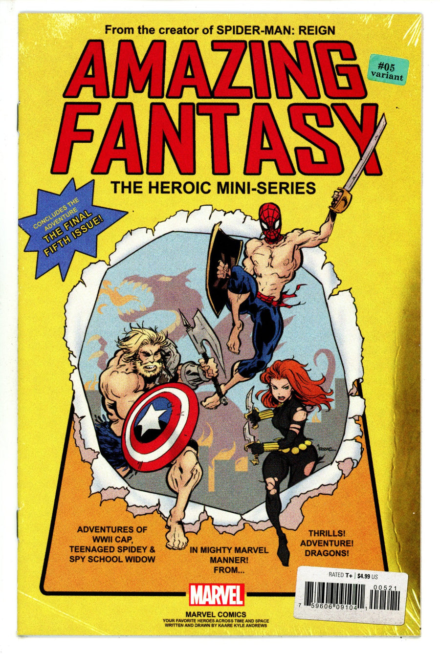 Amazing Fantasy Vol 3 5 High Grade (2022) Andrews Variant 