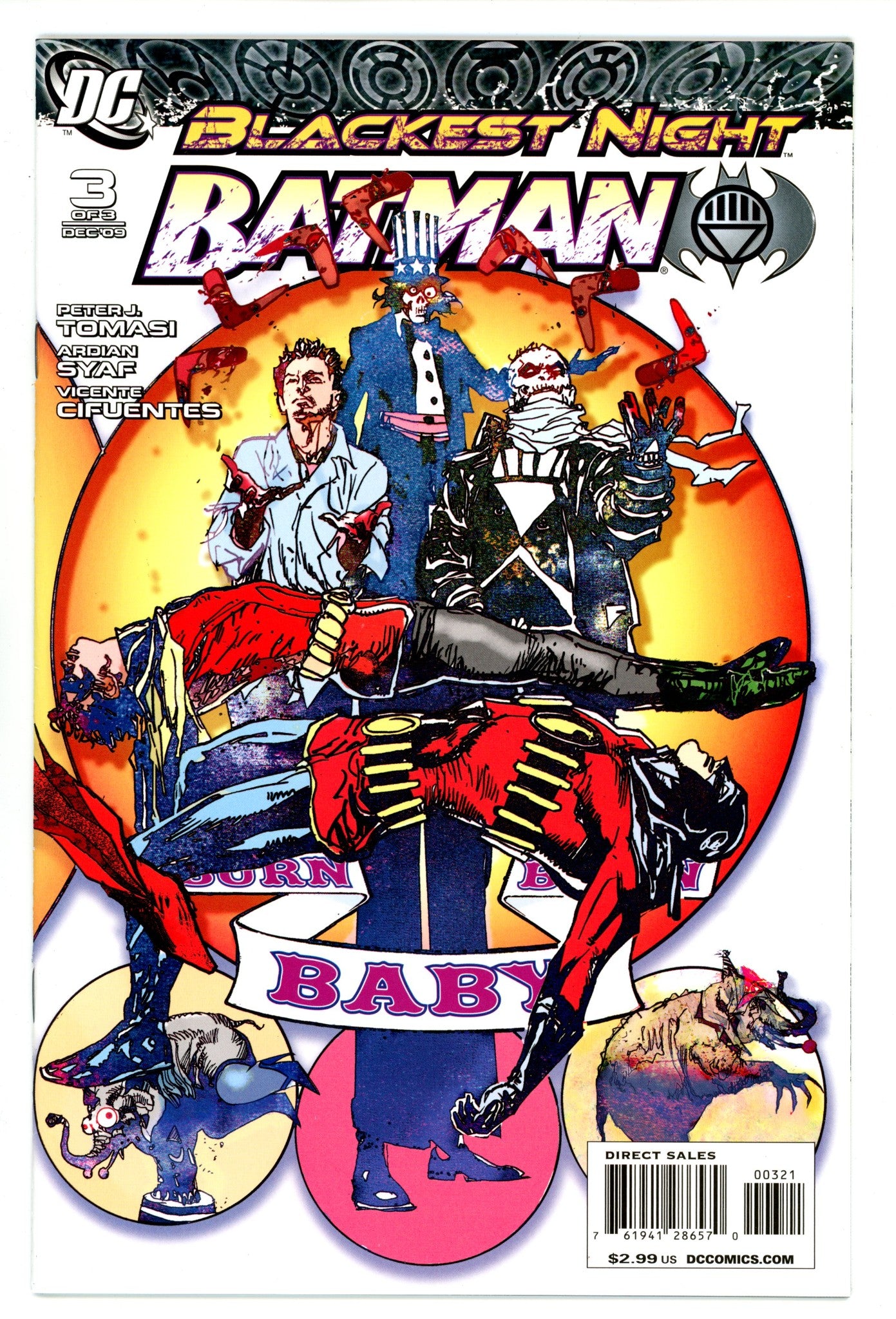 Blackest Night: Batman 2 VF/NM (9.0) (2009) Sienkiewicz Incentive Variant 