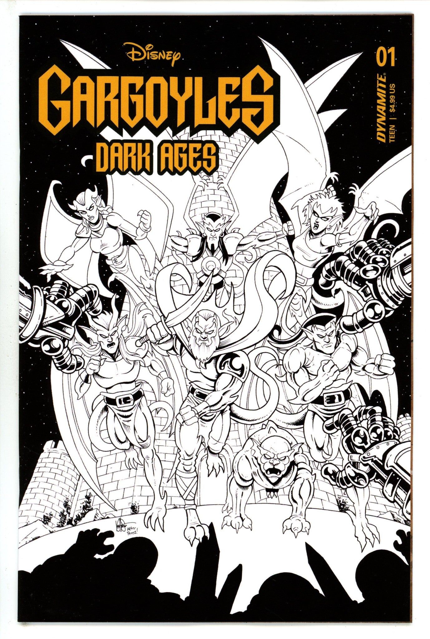 Gargoyles Dark Ages 1 Haesar B&W Incentive Variant (2023)