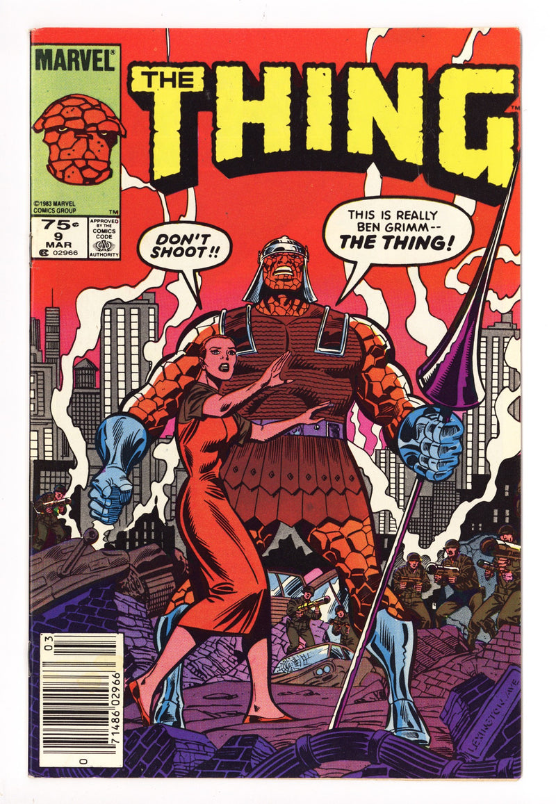 The Thing Vol 1 9 Low Grade (1984) Canadian Price Variant 