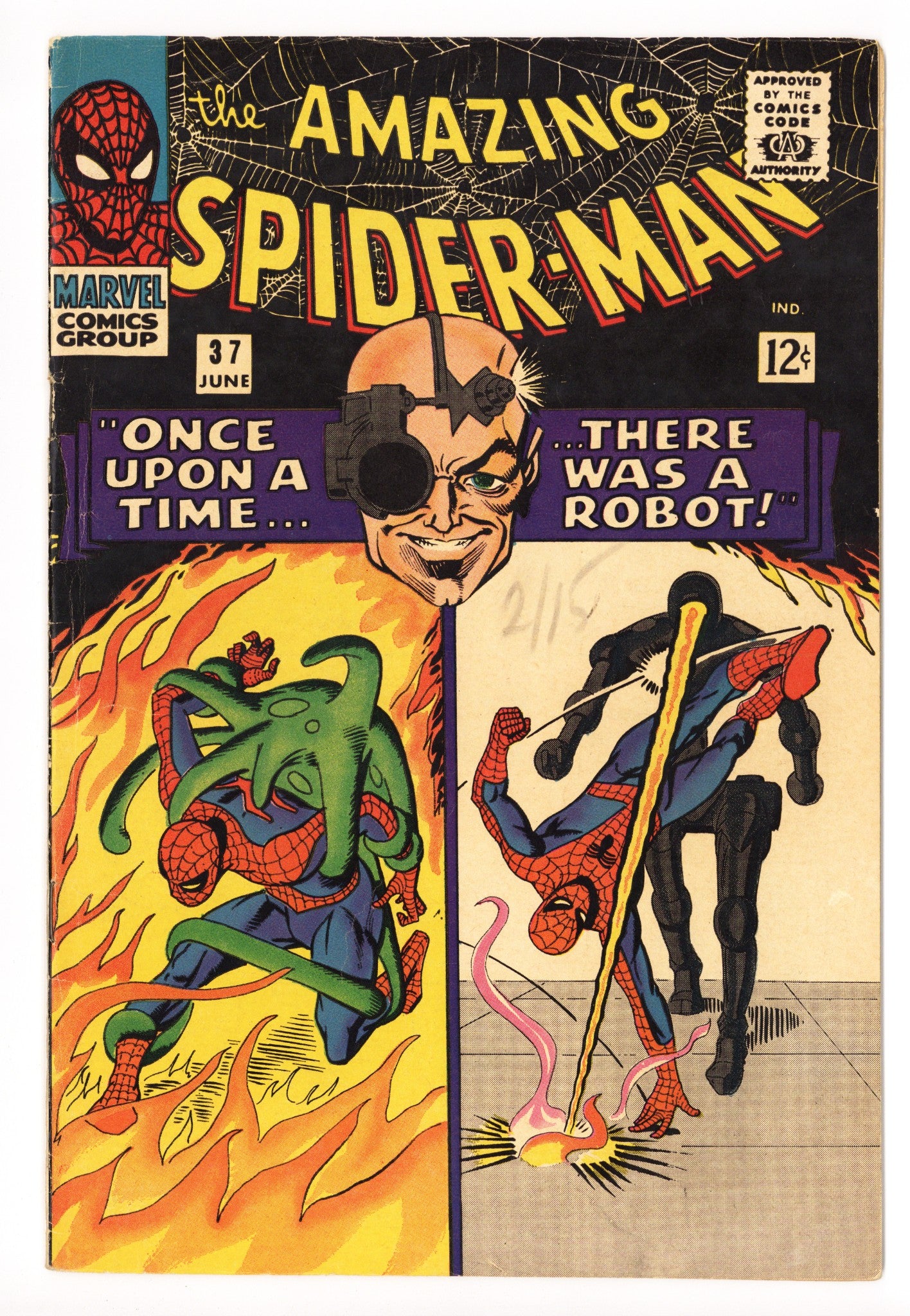The Amazing Spider-Man Vol 1 37 FN- (5.5) (1966) 