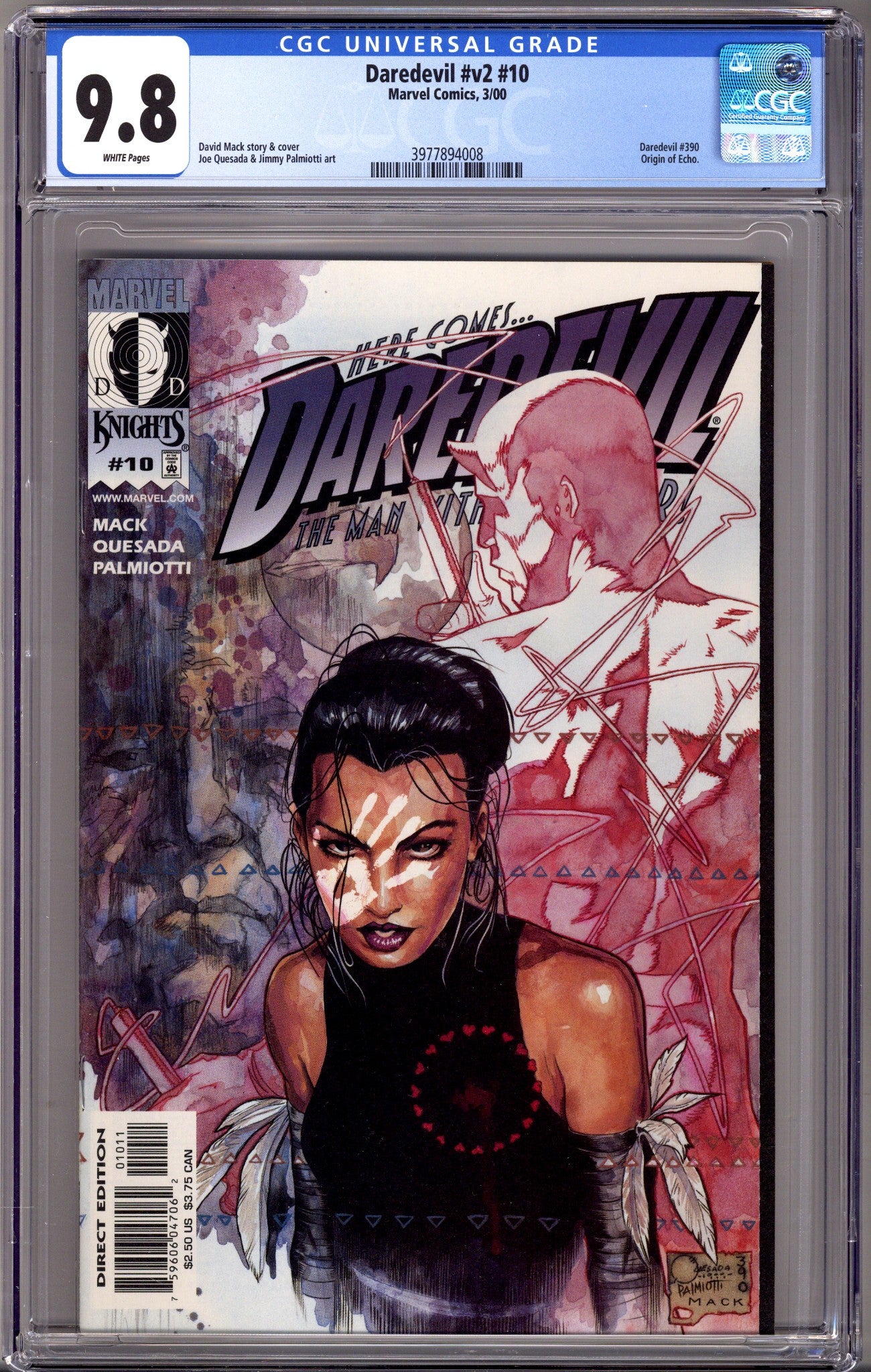 Daredevil Vol 2 10 CGC 9.8 (NM/M) (2000) 